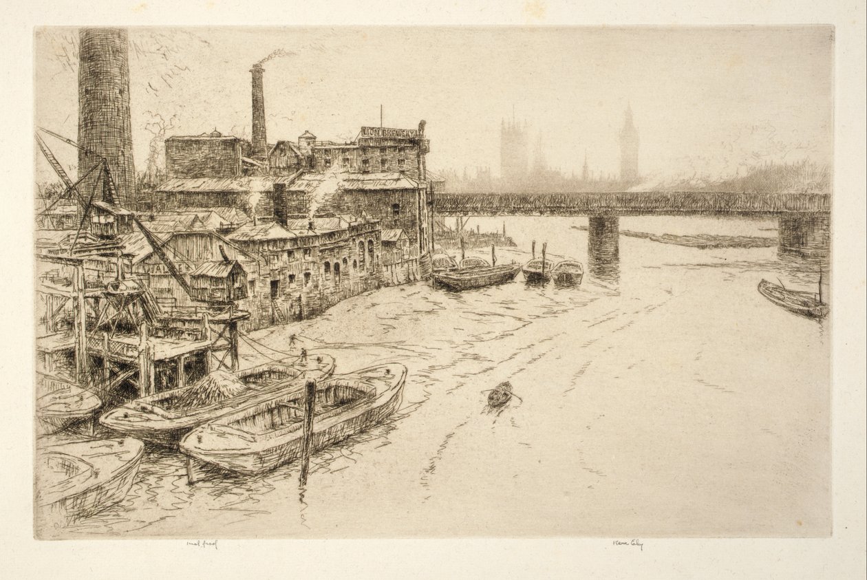 Hungerford-Brücke, London von Kerr Eby