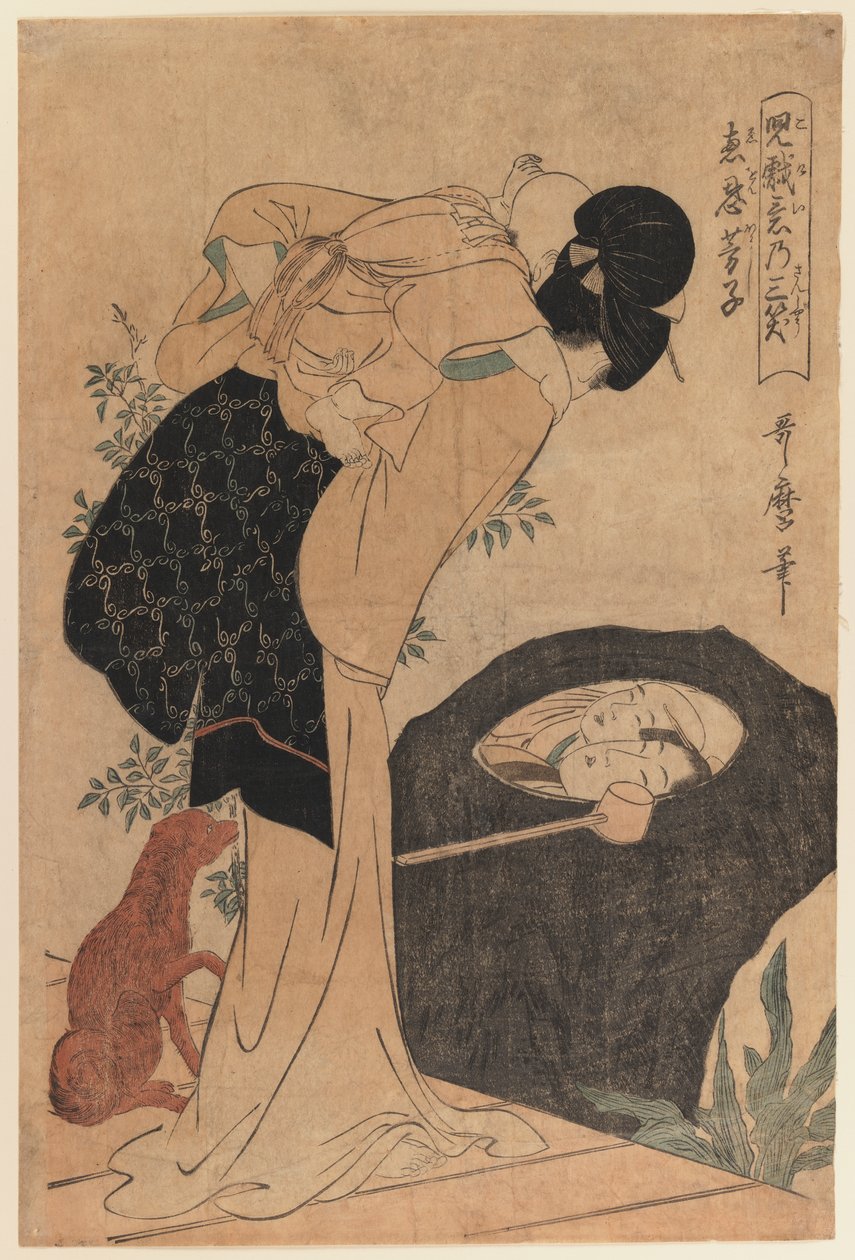 Frau und Kind von Kitagawa Utamaro