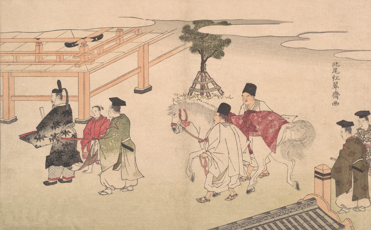 Hakuba no Sechie, spätes 18. bis frühes 19. Jahrhundert von Kitao Shigemasa