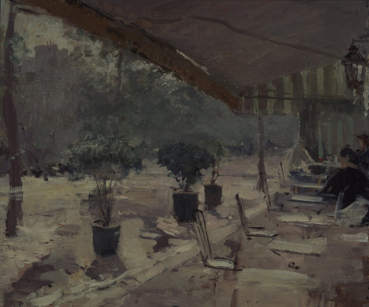 Café in Paris, 1890er von Konstantin Alekseevich Korovin