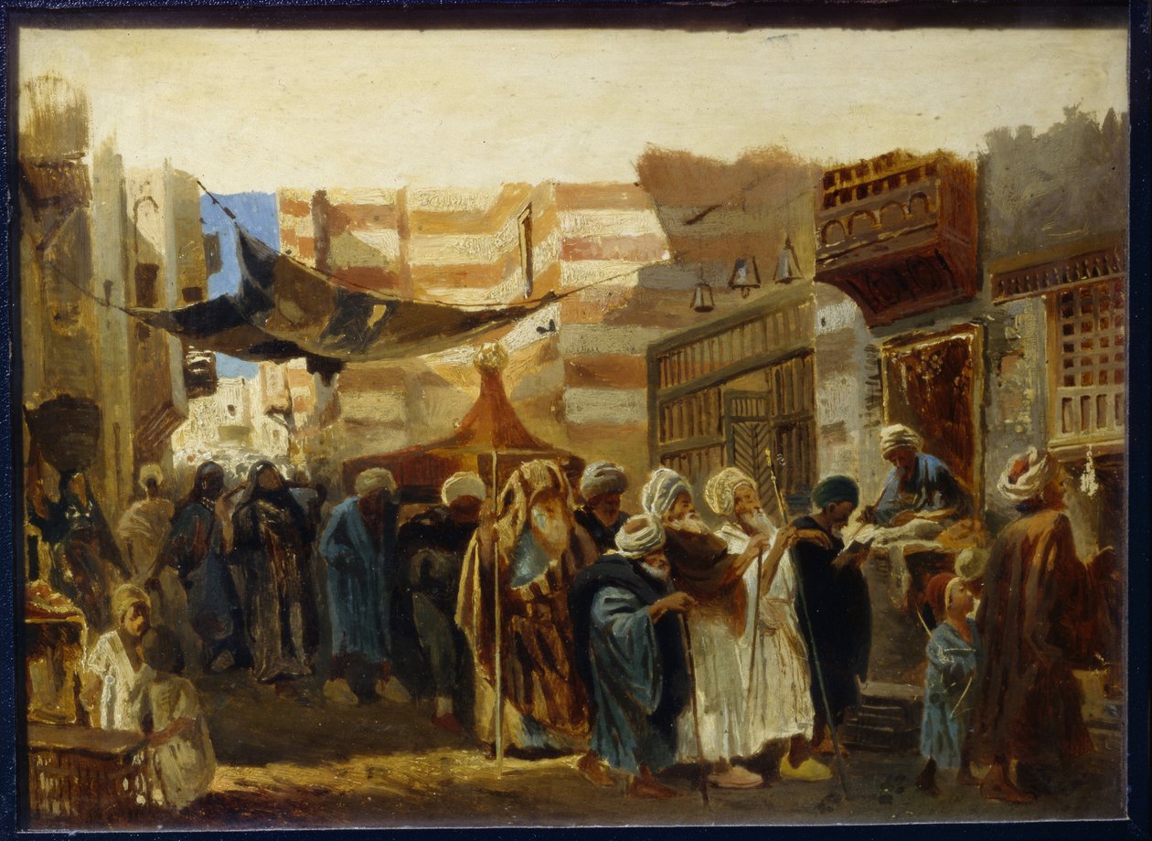 Eine Beerdigungszeremonie in Kairo von Konstantin Egorovich Makovsky