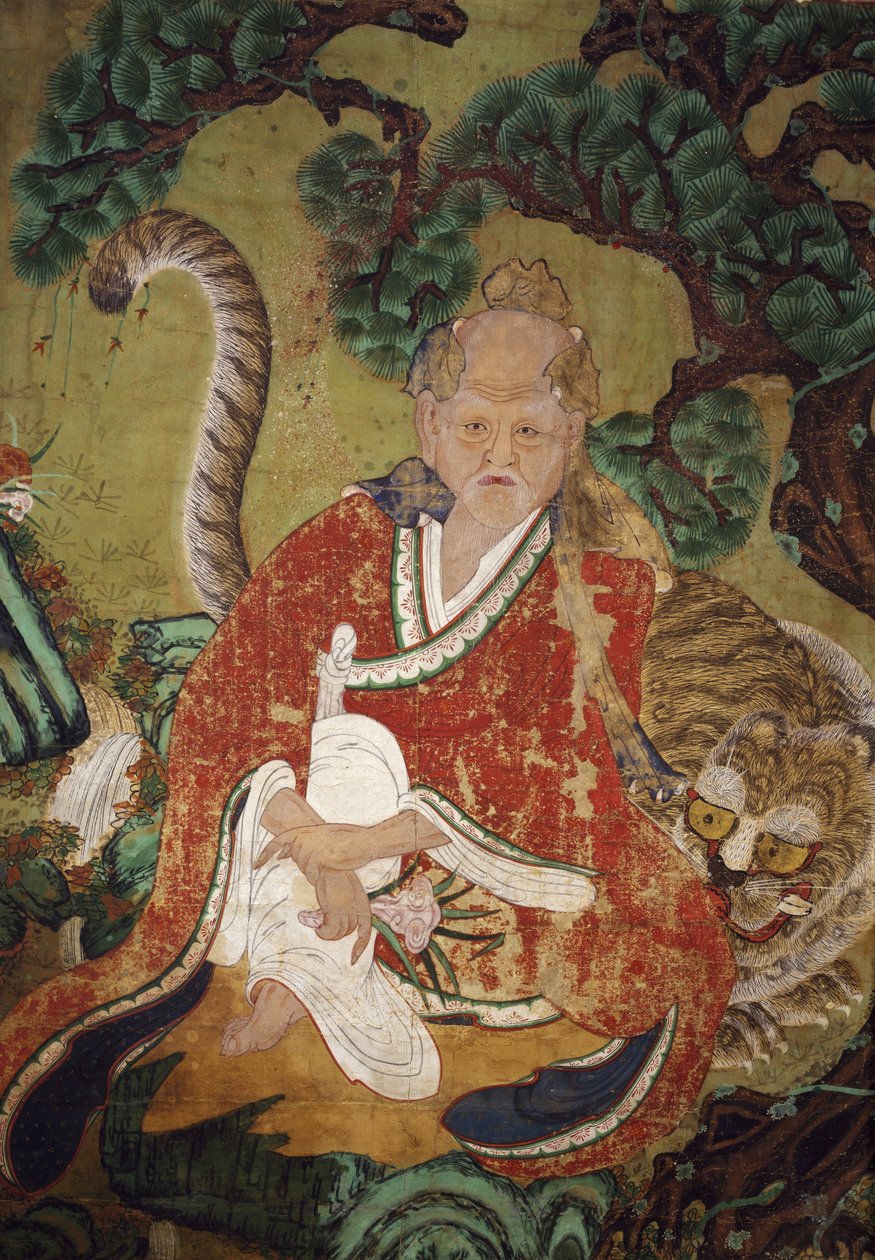 Sansin, der Geist des Berges von Korean School