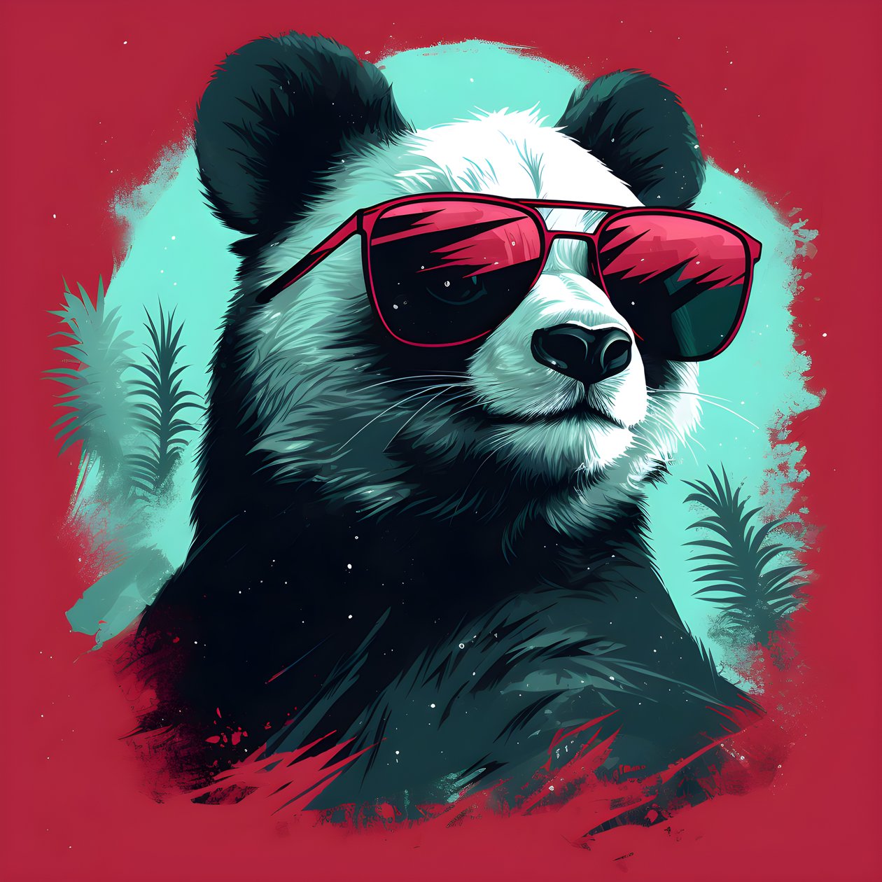 Panda mit Brille 2 von Kurt Heppke