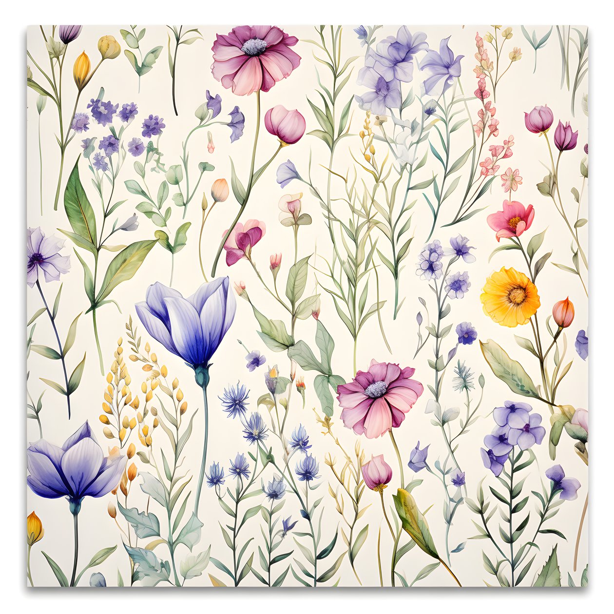 Aquarell Boho Blumenwiesen 4 von Kurt Heppke