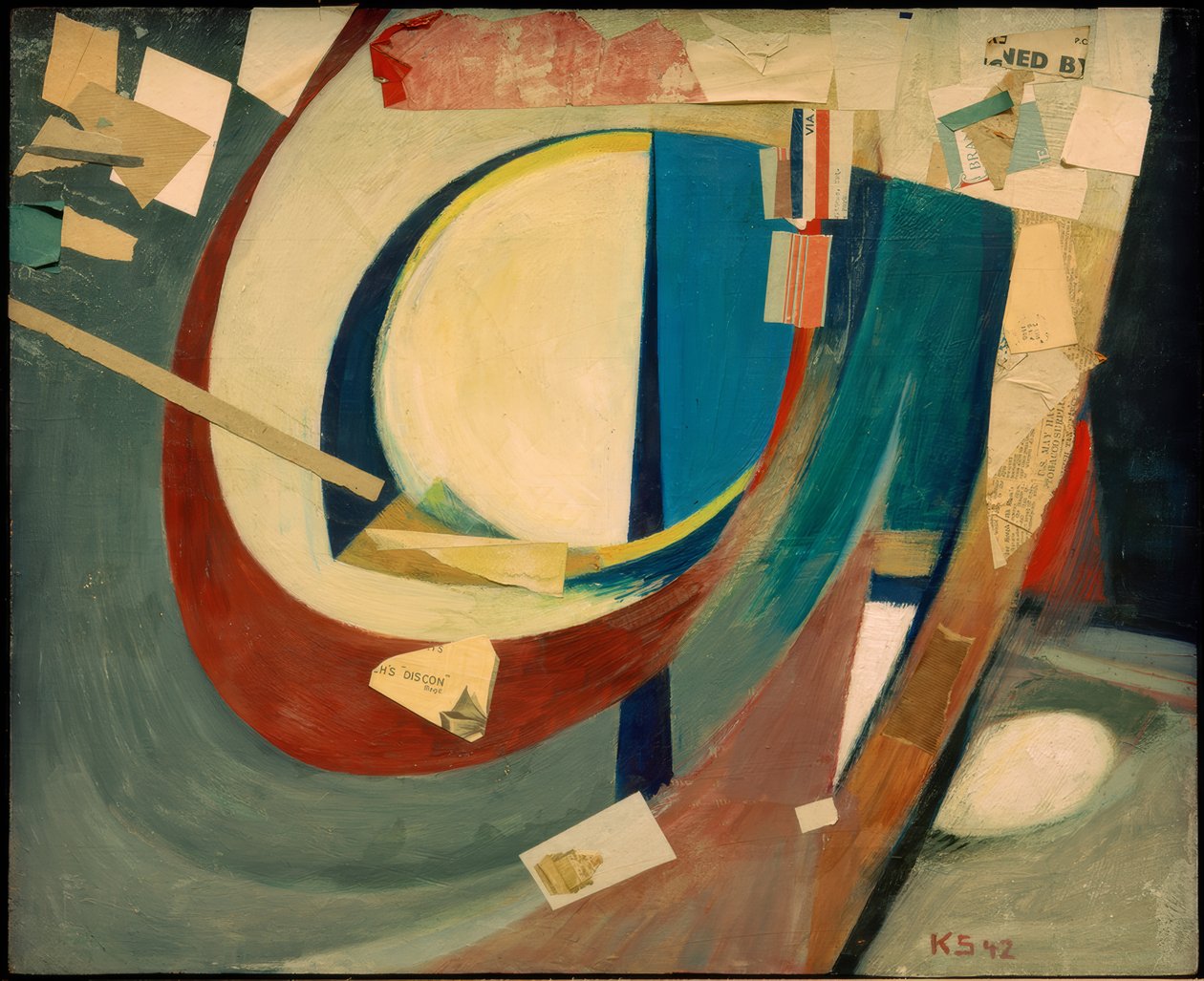 Bild abstrakt Skoyen II von Kurt Schwitters