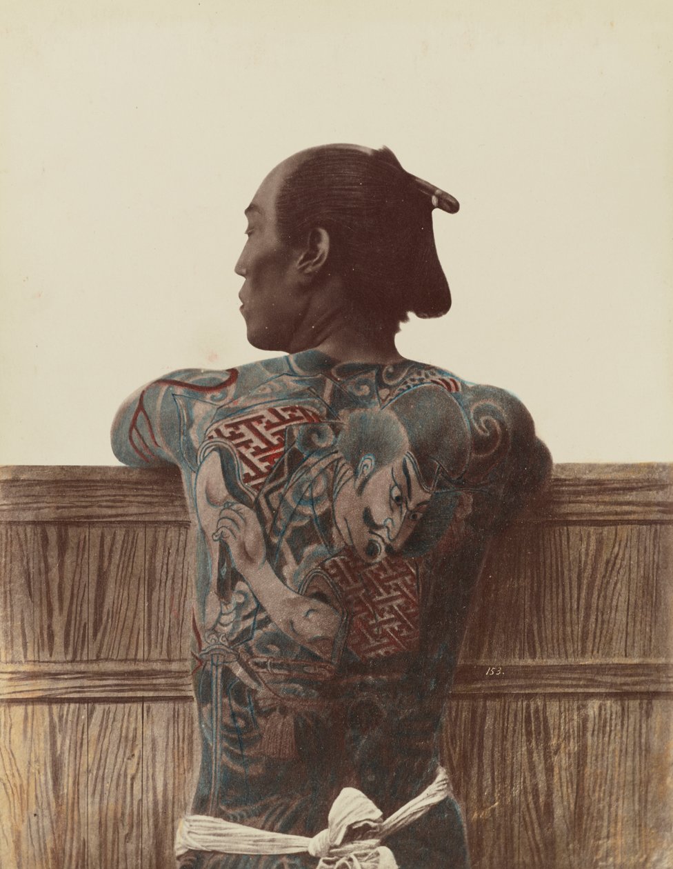 Japanische Tätowierung, ca. 1880 von Kusakabe Kimbei