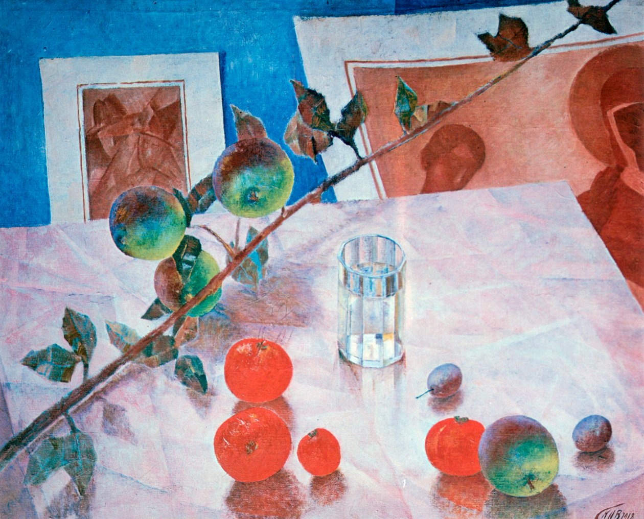 Stillleben in Rosa, 1918 von Kuz