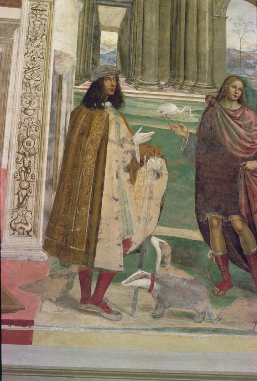 Das Leben des Heiligen Benedikt (Detail) von L. and Sodoma, G. Signorelli