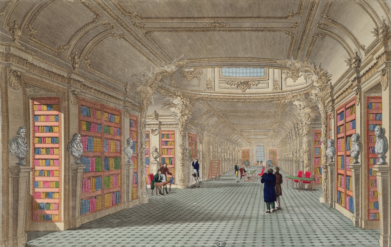 Bibliotheque du Pantheon, ca. 1800 von La Gardette