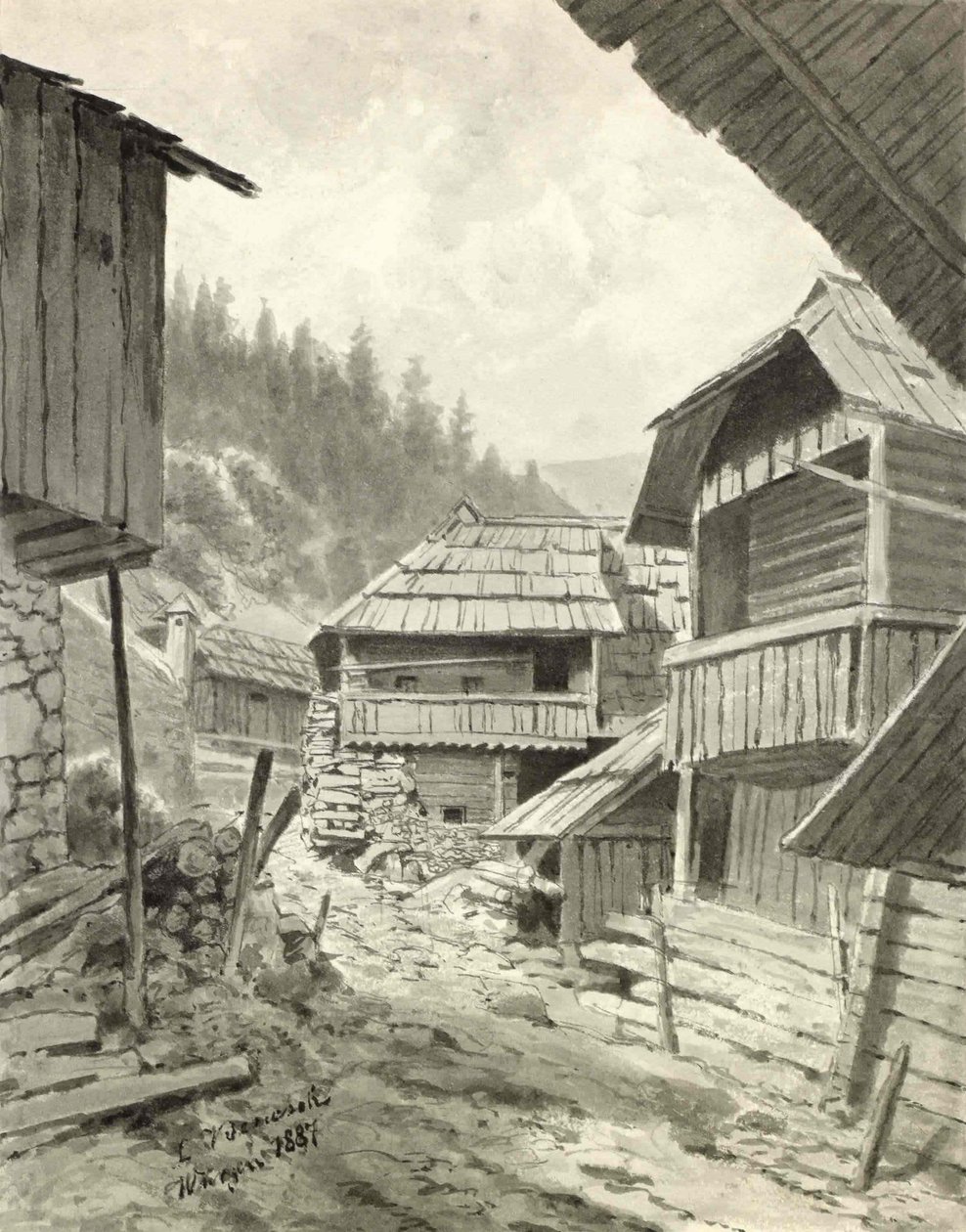 Motiv aus Podkoren III von Ladislav Benesch