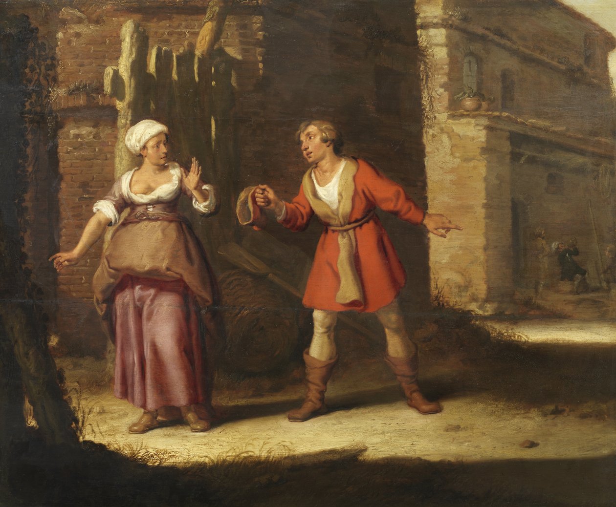 Abigail und Nabal von Lambert Jacobsz.