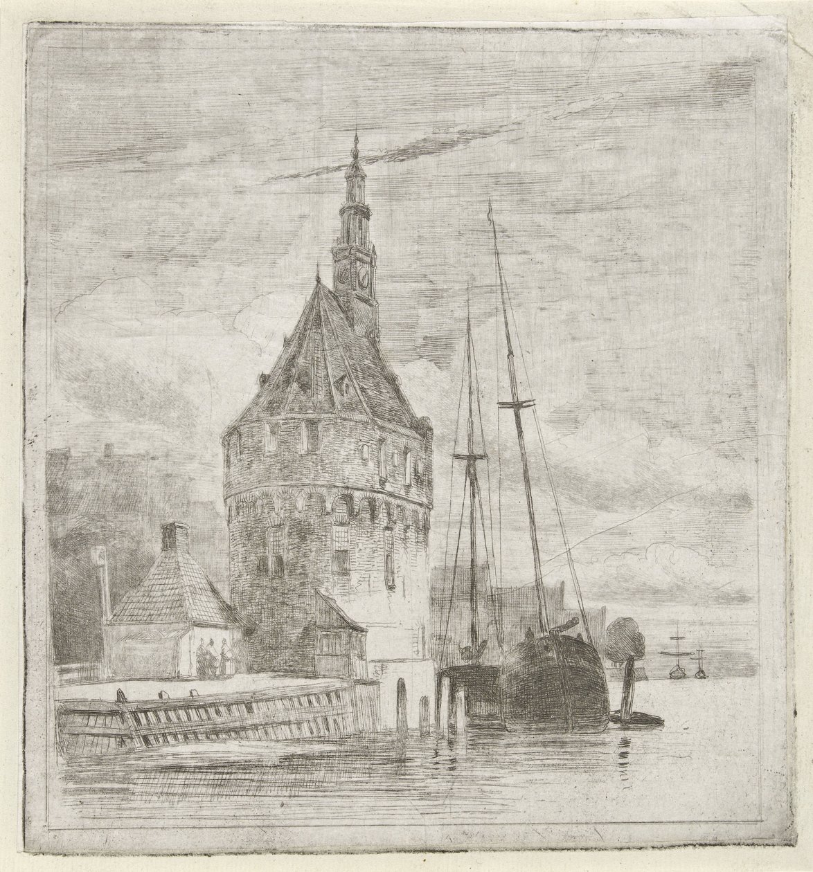 Turm am Wasser von Lambertus  Hardenberg