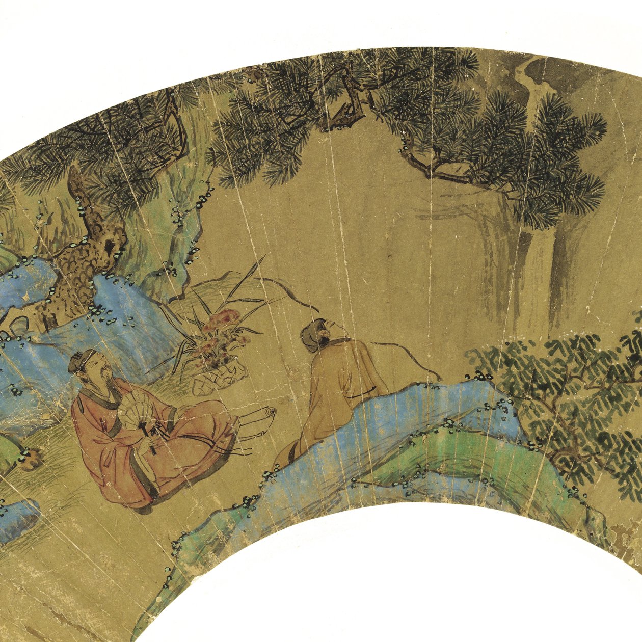 Zwei Gelehrte in einer bergigen Landschaft, 1656 von Lan Ying