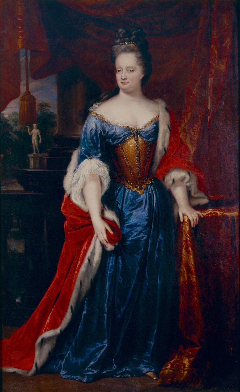 Porträt von Prinzessin Henriëtte Amalia von Anhalt-Dessau, Prinzessin von Nassau-Dietz (1666 - 1726) von Lancelot Volders