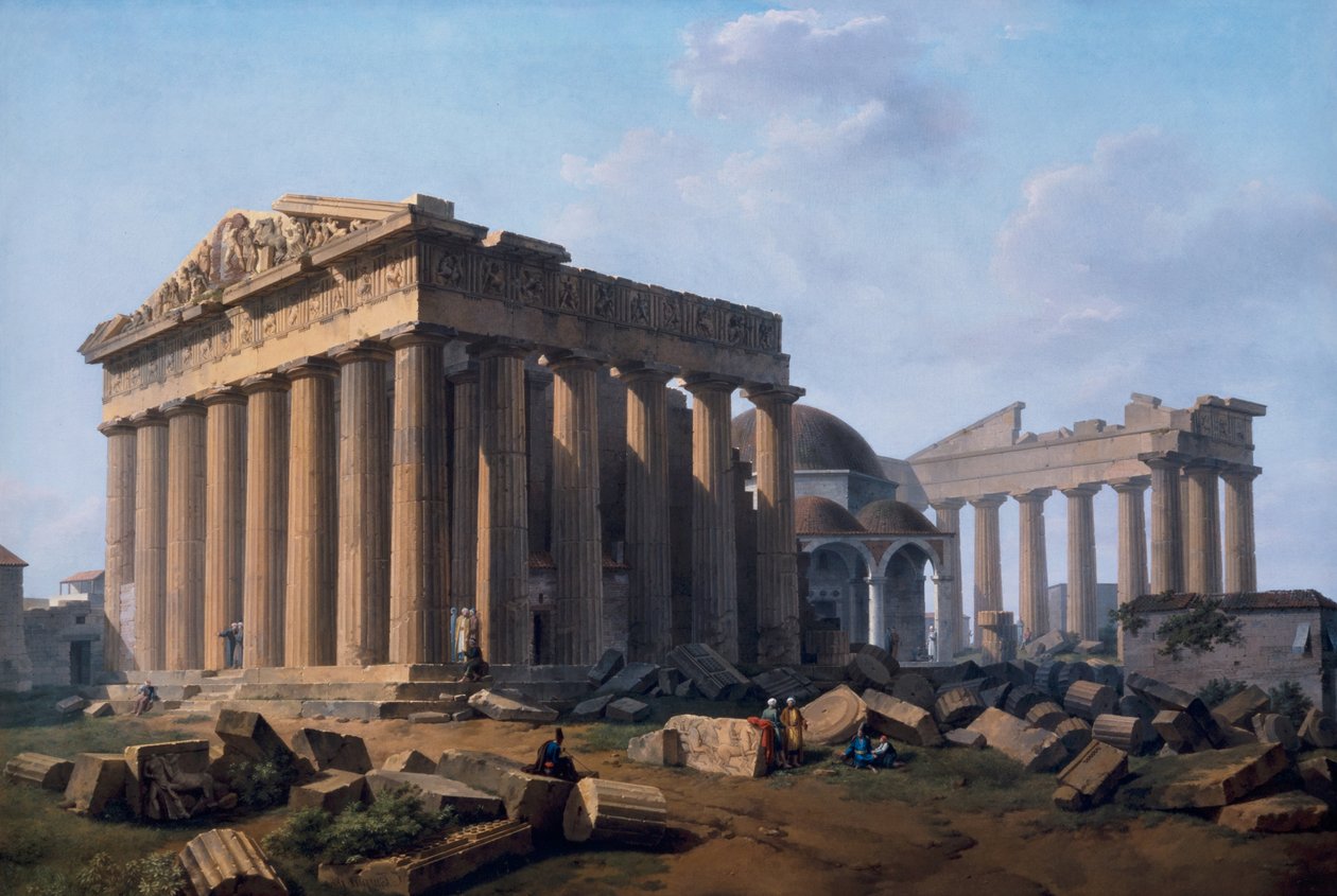 Die Akropolis, Athen von Lancelot Théodore Turpin de Crissé de Crissé