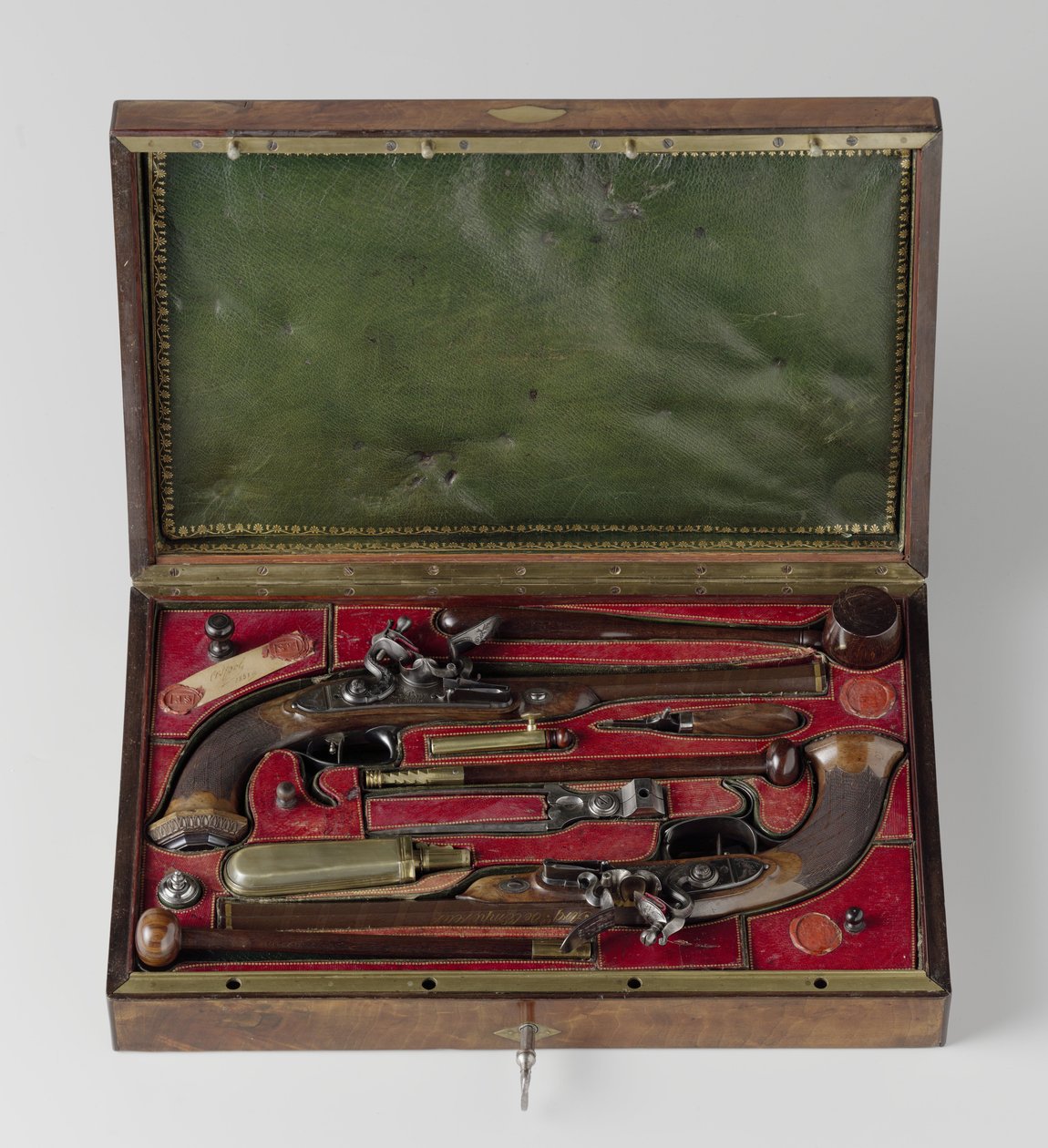 Ein Paar Pistolen im Etui, angeblich im Besitz von Napoleon, Perin Le Page, ca. 1813-5 von Lapage