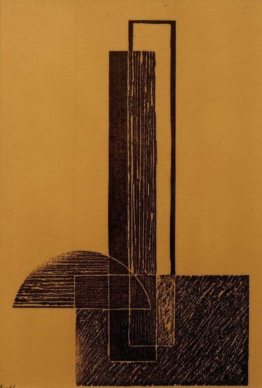 Ohne Titel (Konstruktivistische Komposition) von Laszlo Moholy Nagy