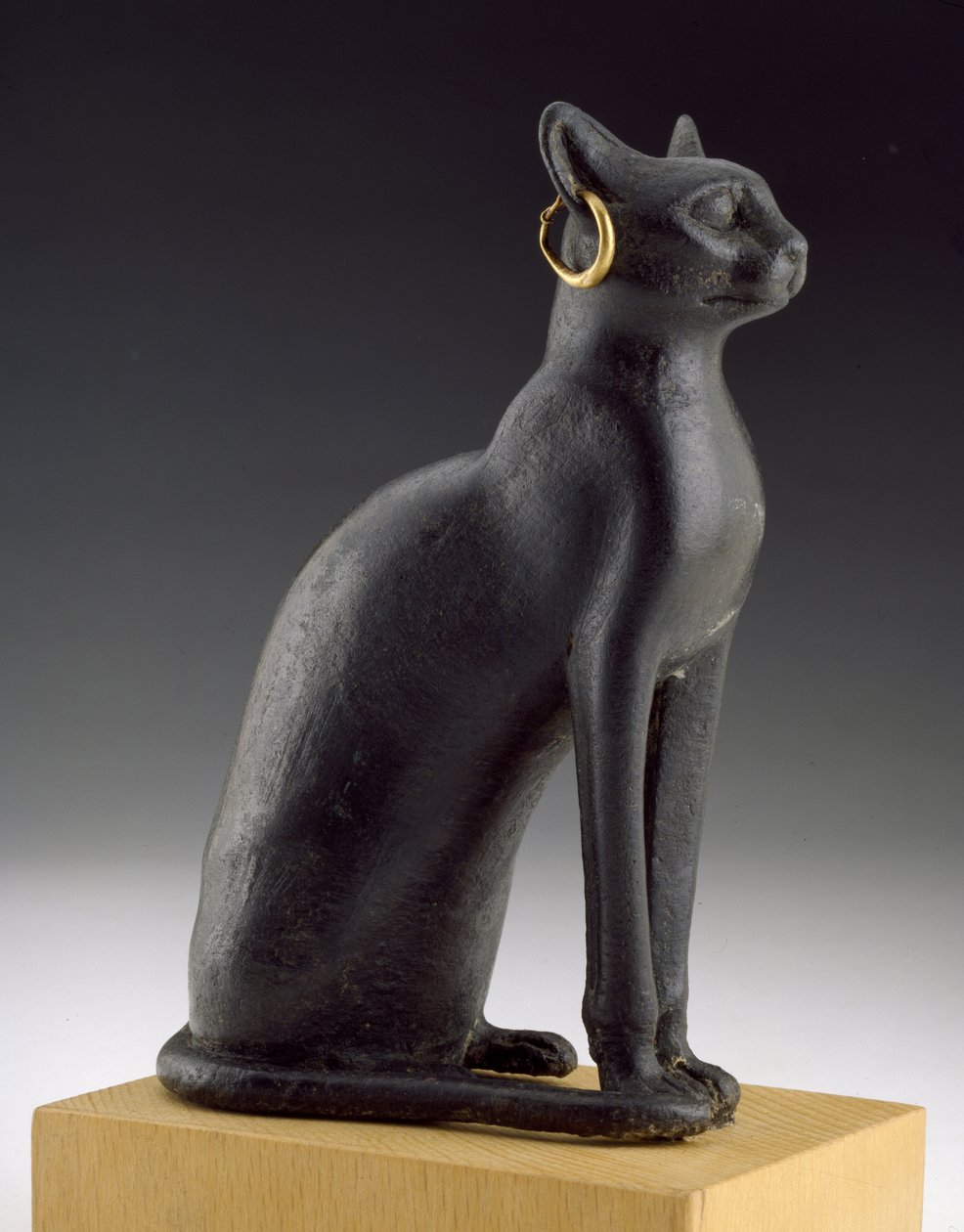 Statuette einer Katze, heilig für die Göttin Bastet von Bubastis von Late Period Egyptian
