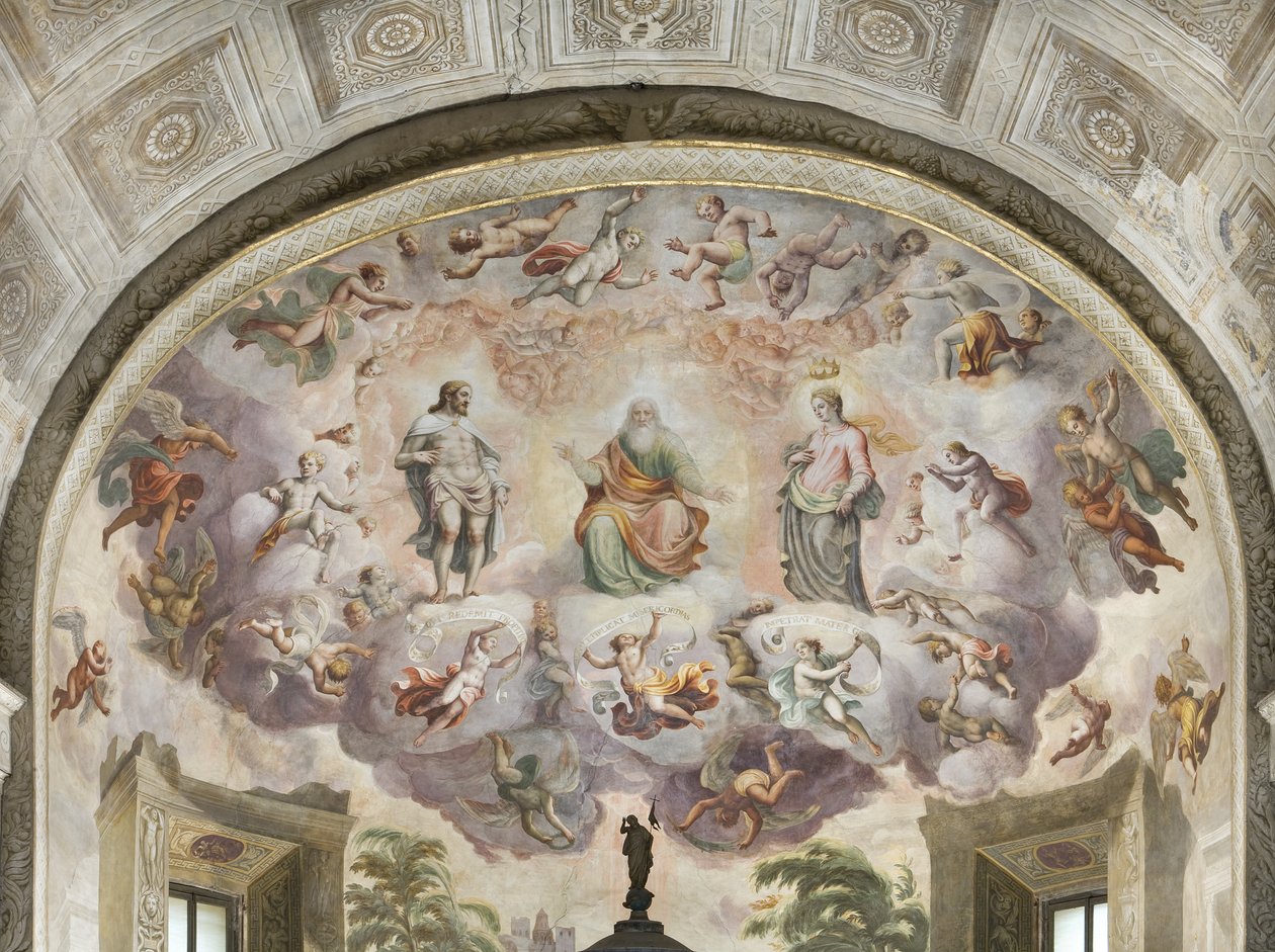 Die himmlische Vision des Heiligen Stephanus von Lattanzio Gambara