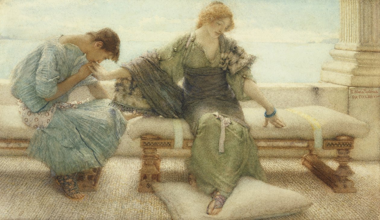 Frag mich nicht mehr... denn bei einer Berührung gebe ich nach, 1886 von Lawrence Alma Tadema