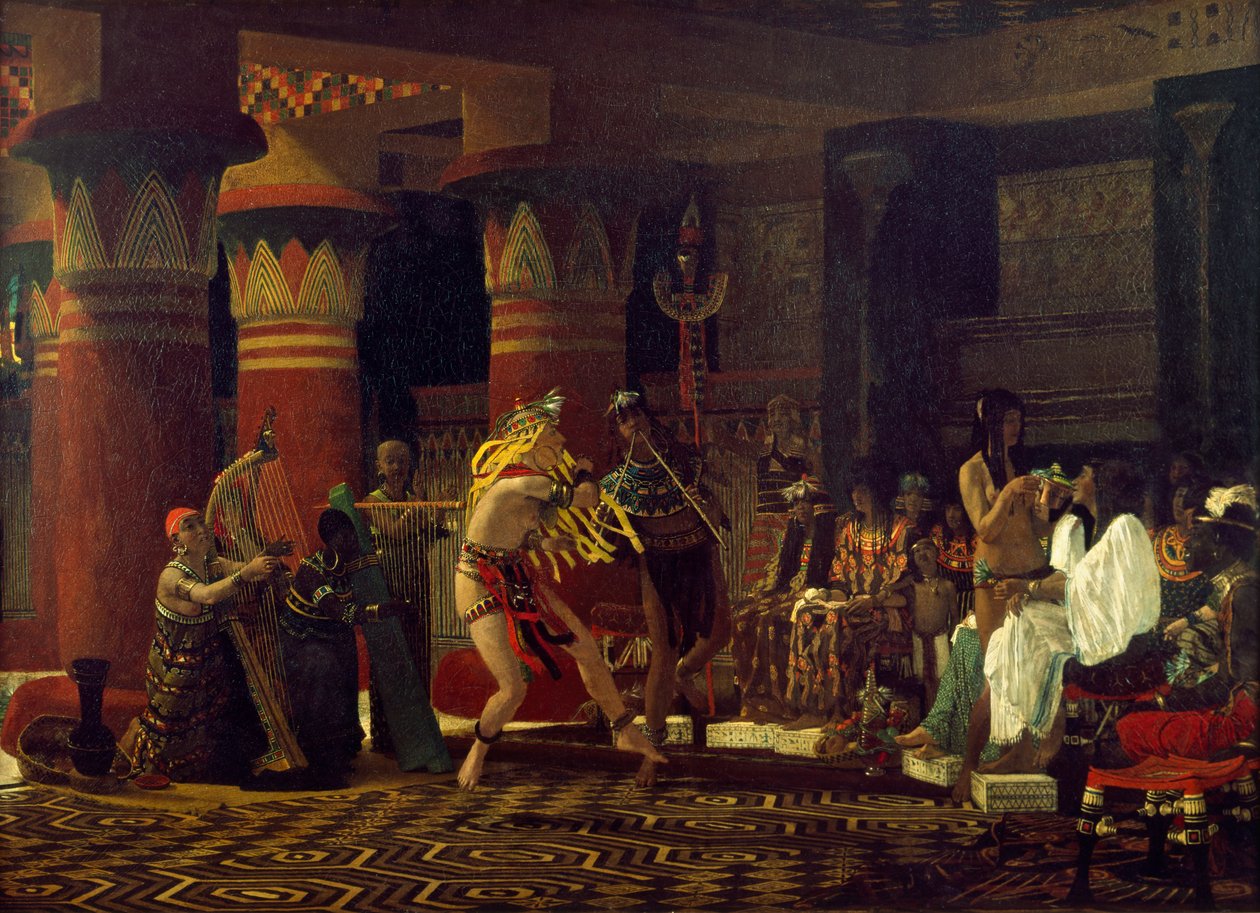 Freizeit im alten Ägypten, vor 3000 Jahren, 1863 von Lawrence Alma Tadema