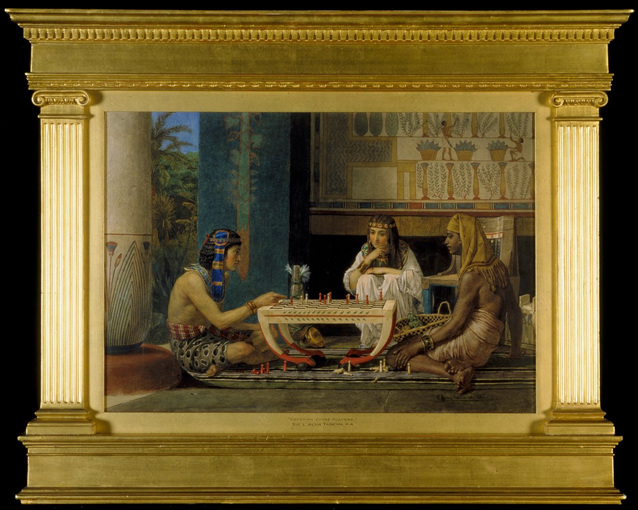 Ägyptische Schachspieler, 1865 von Lawrence Alma Tadema