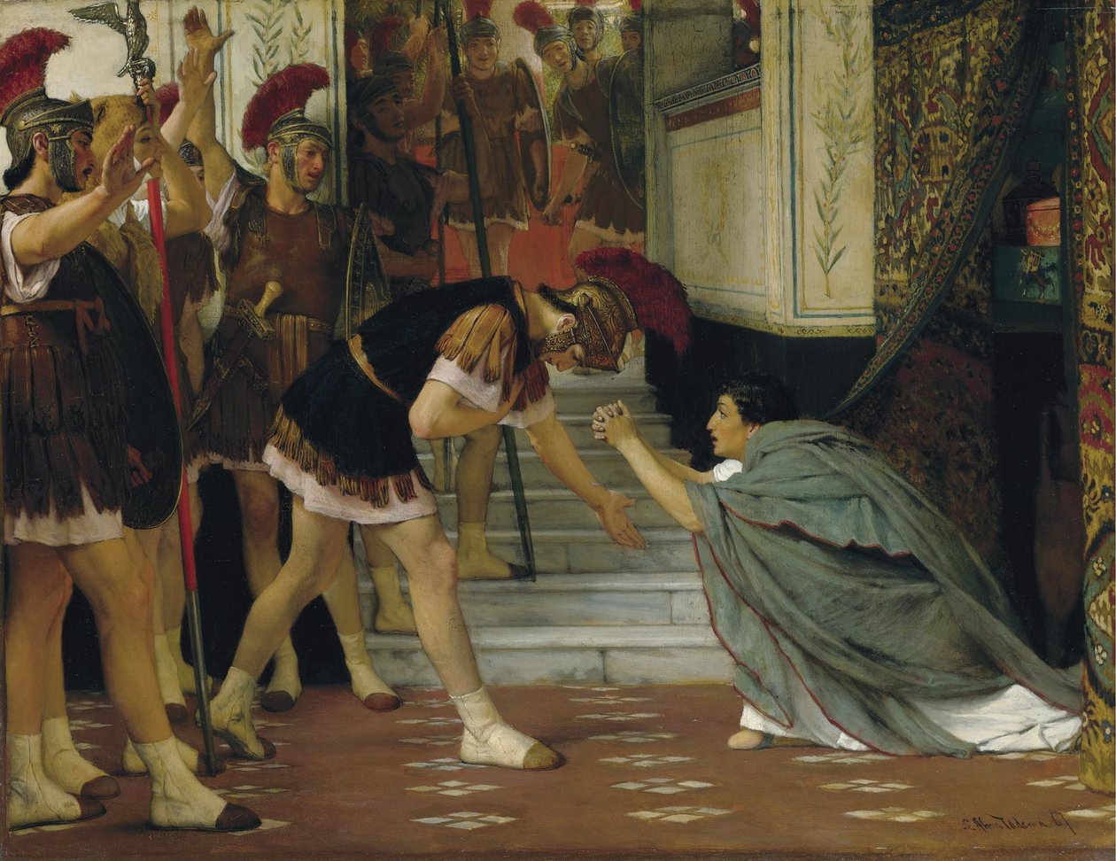 Proklamation von Claudius als Kaiser, 1867 von Lawrence Alma Tadema