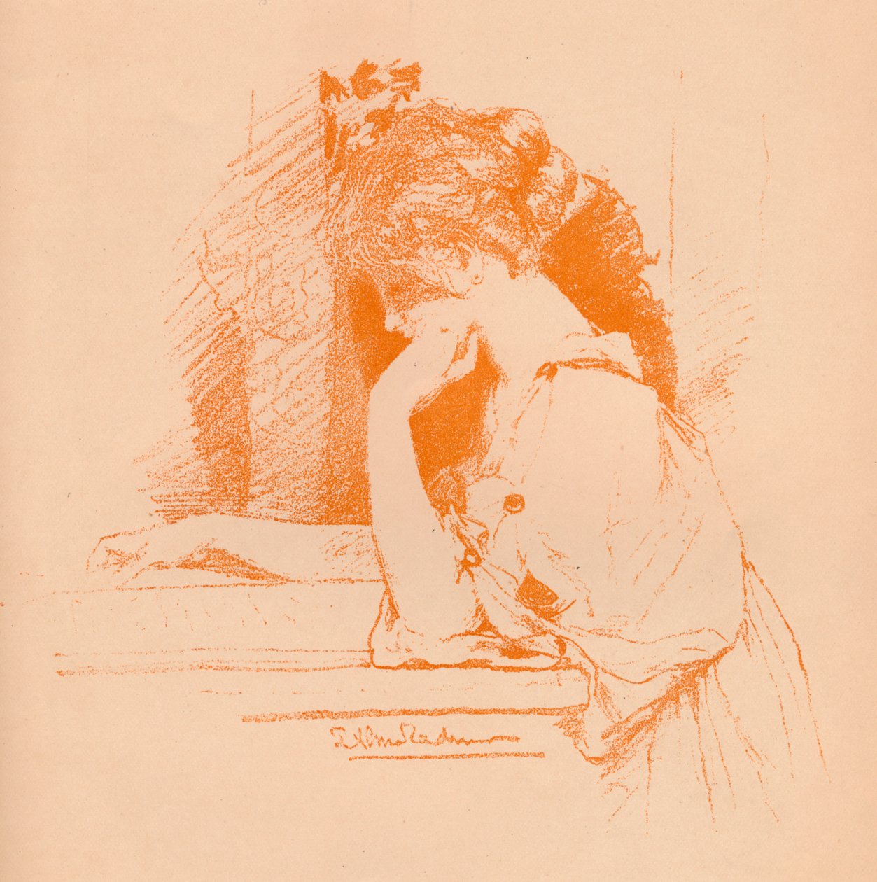 Skizze eines Mädchens, ca. 1885, 1896 von Lawrence Alma Tadema