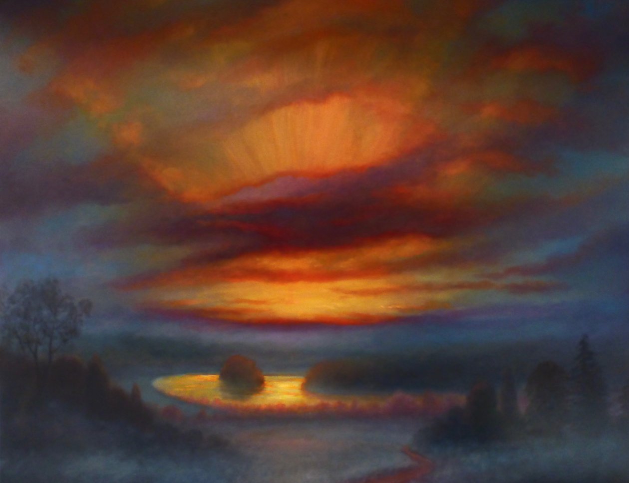 Richmond Sonnenuntergang, 2020 von Lee Campbell