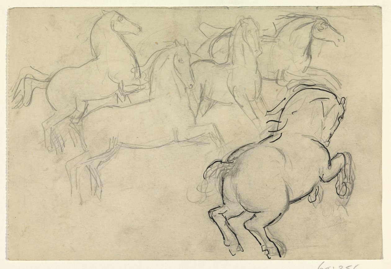 Galoppierende Pferde von Leo Gestel