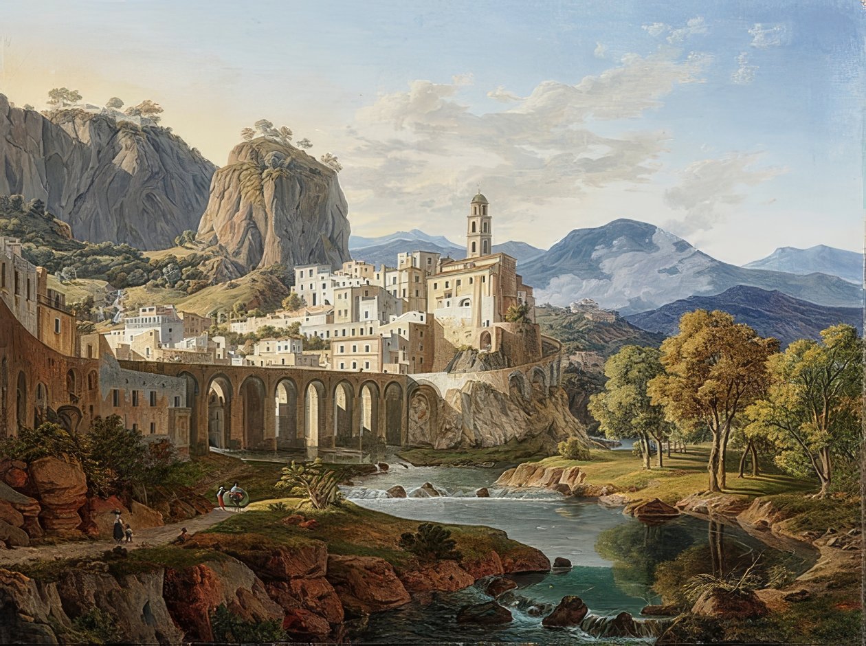 Ansicht von Atrani bei Amalfi von Leo von Klenze