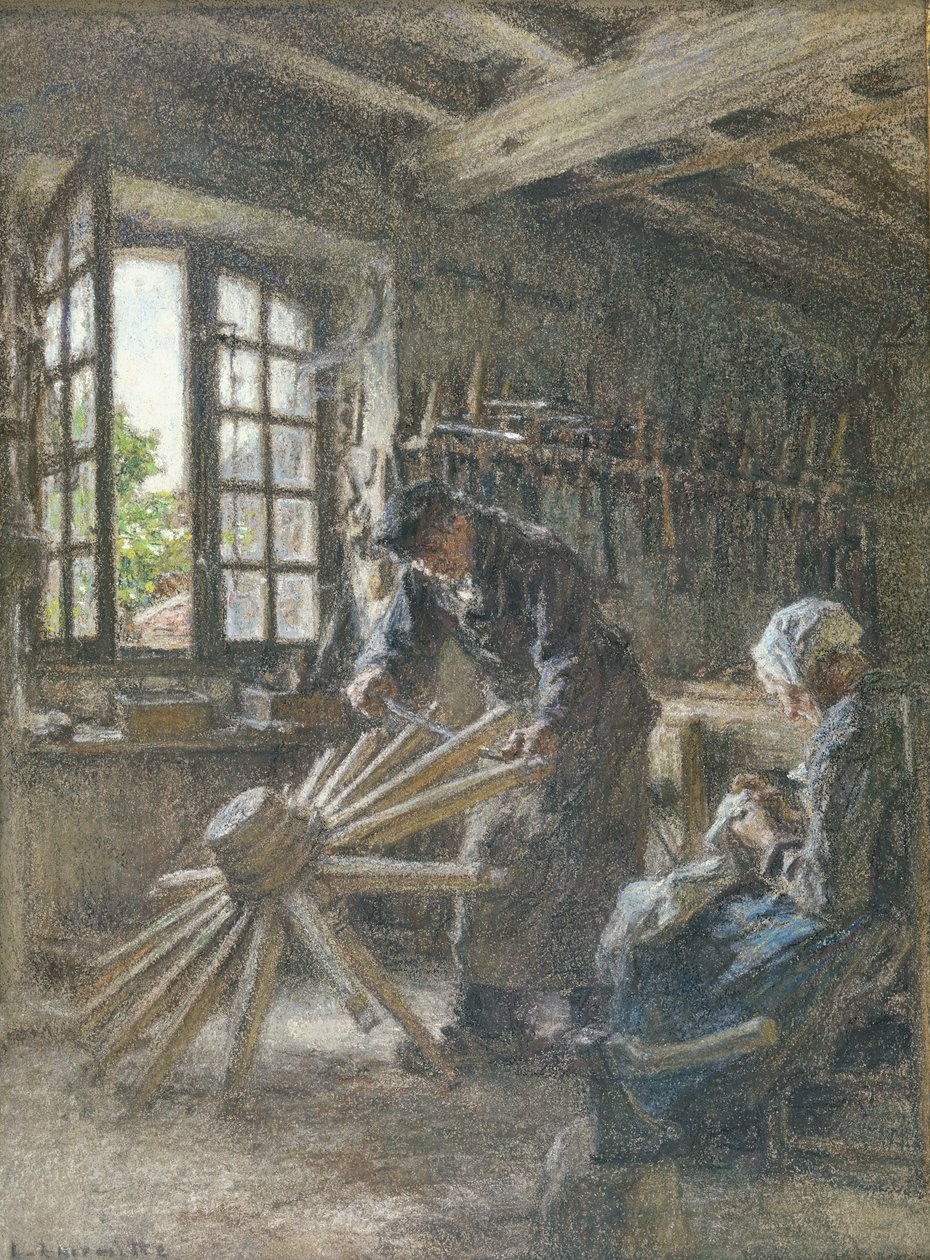 Der alte Wagenbauer und seine Frau, 1897 von Leon Augustin Lhermitte