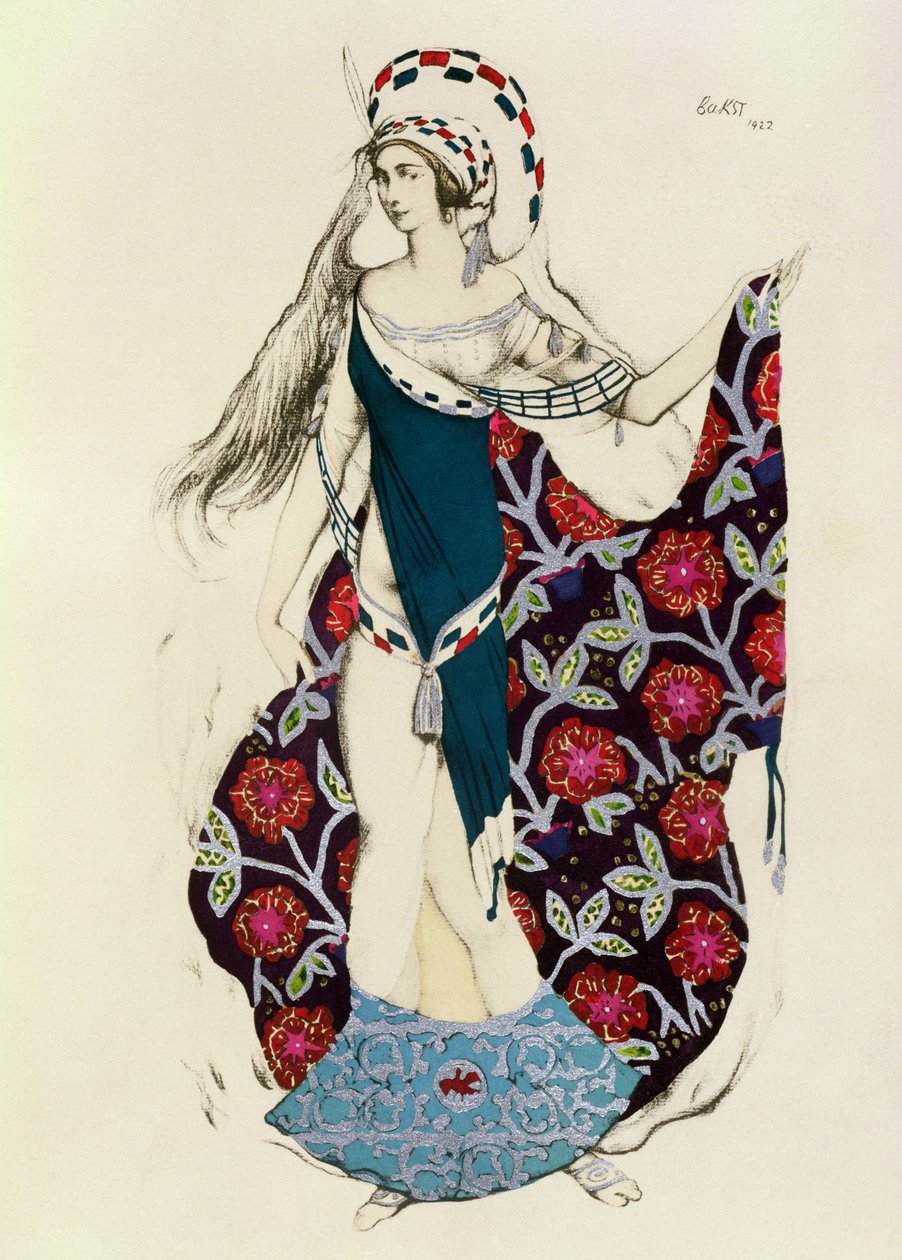 Kostümentwurf für eine Frau, aus Judith, 1922 von Leon Bakst