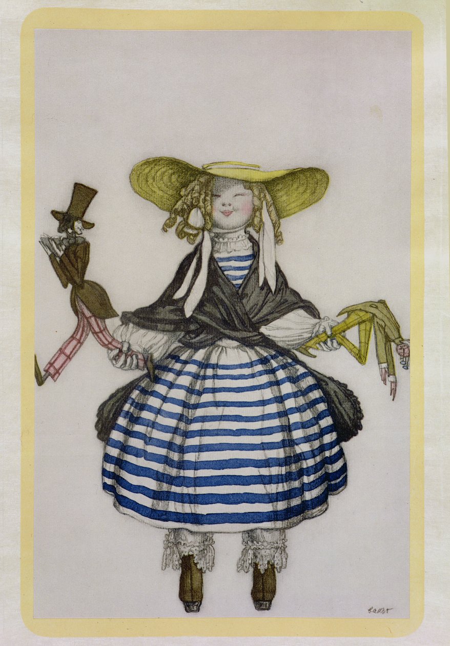 Kostüm für das Puppenmädchen, aus La Boutique Fantastique, 1917 von Leon Bakst