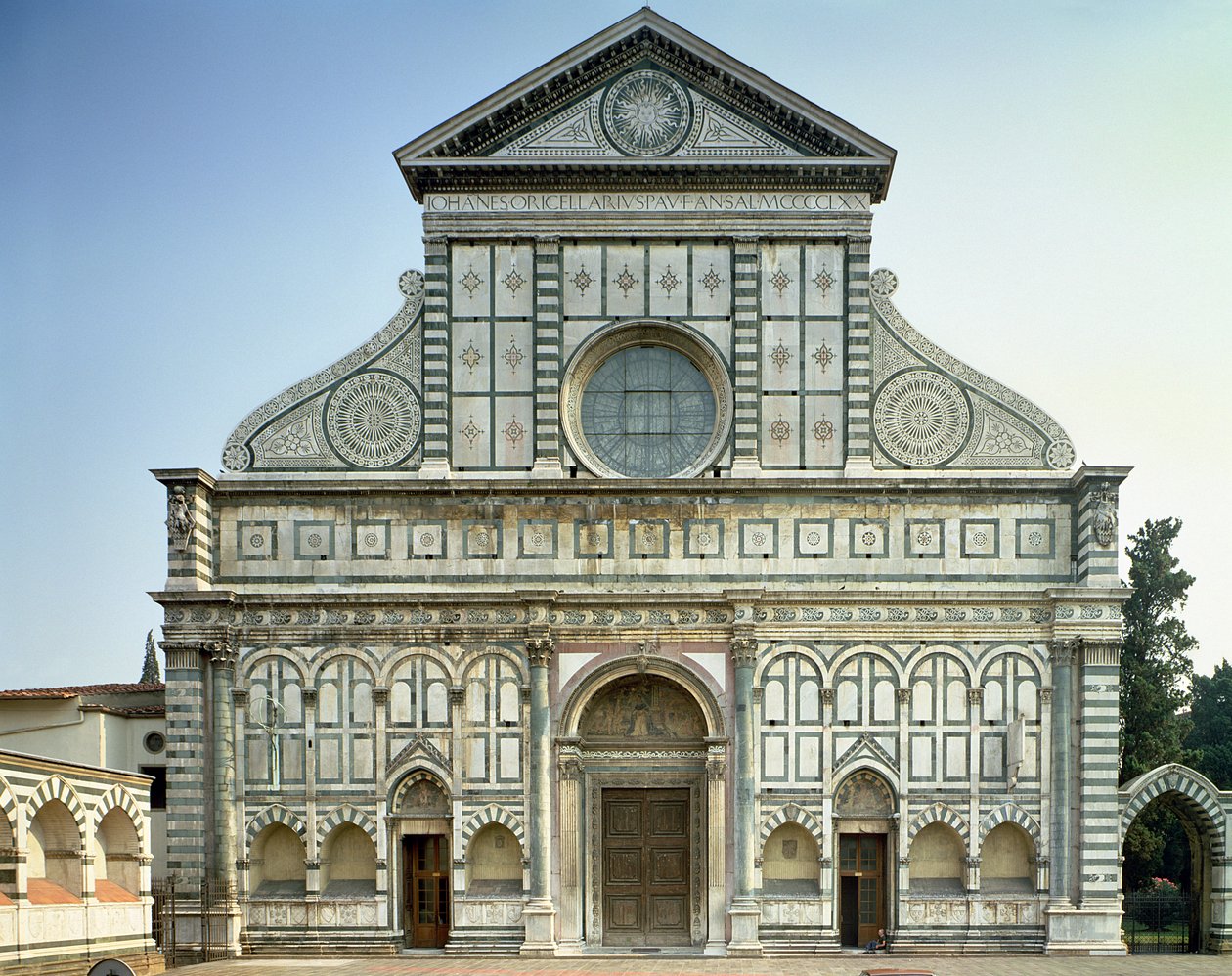 Fassade von Santa Maria Novella, ca. 1458-70 von Leon Battista Alberti