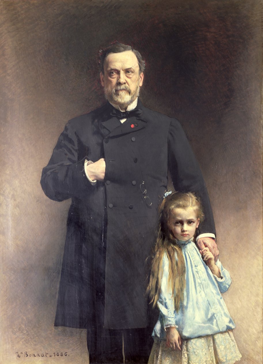 Louis Pasteur (1822-95) und seine Enkelin Camille Vallery-Radot (1880-1927), 1886 von Leon Joseph Florentin Bonnat