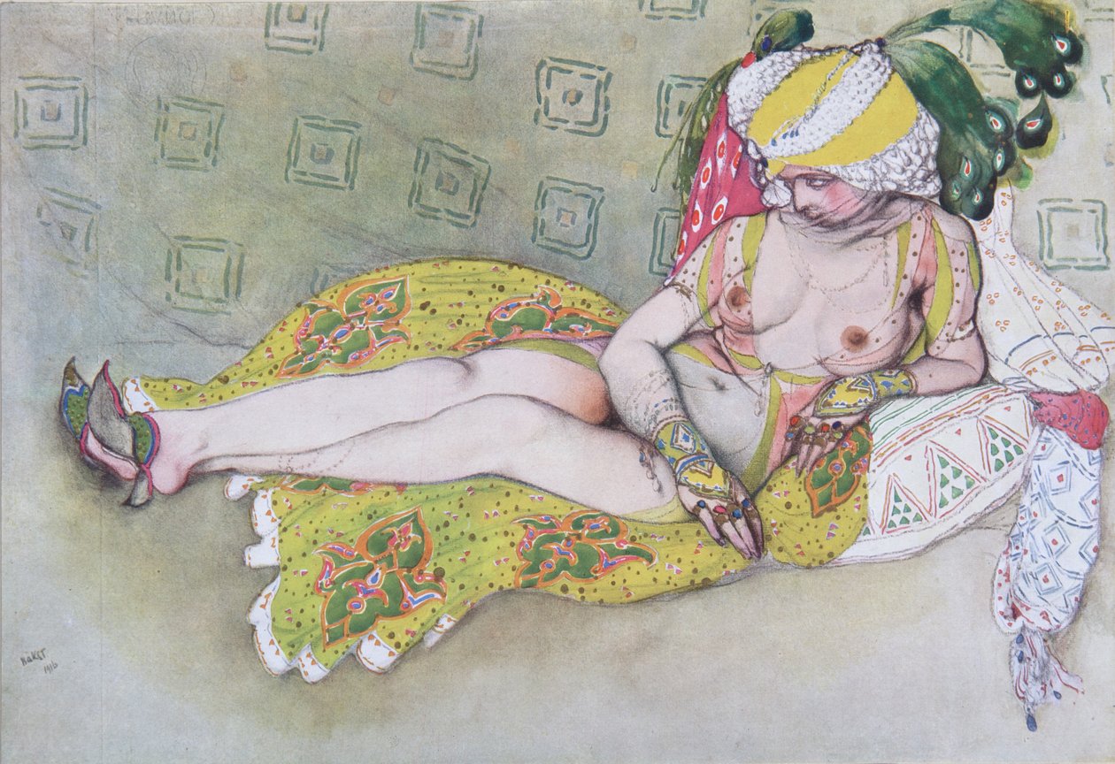 Die Frau des Gelben Sultans, 1916 von Leon Bakst