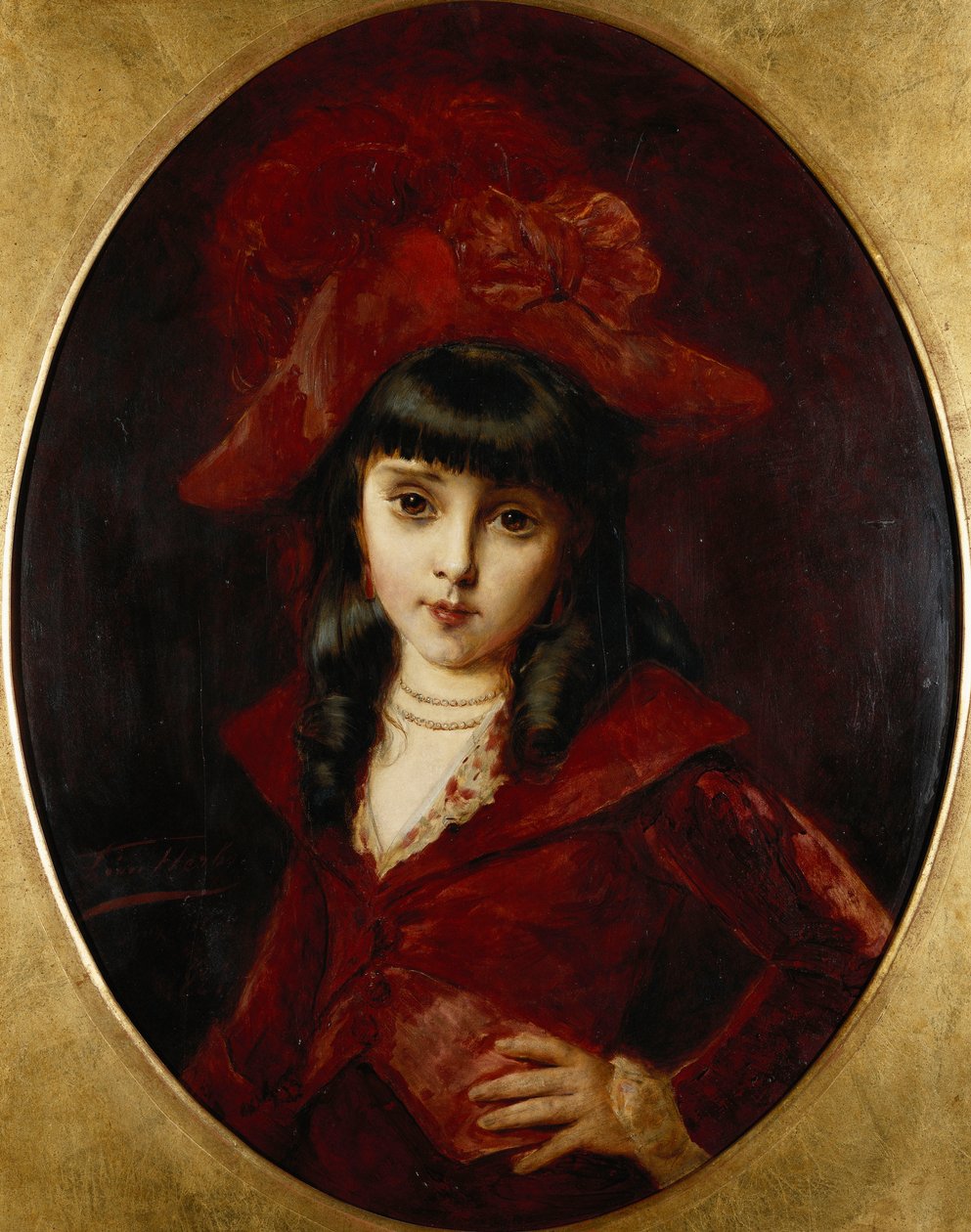 Das rote Kleid, 1881 von Leon Herbo