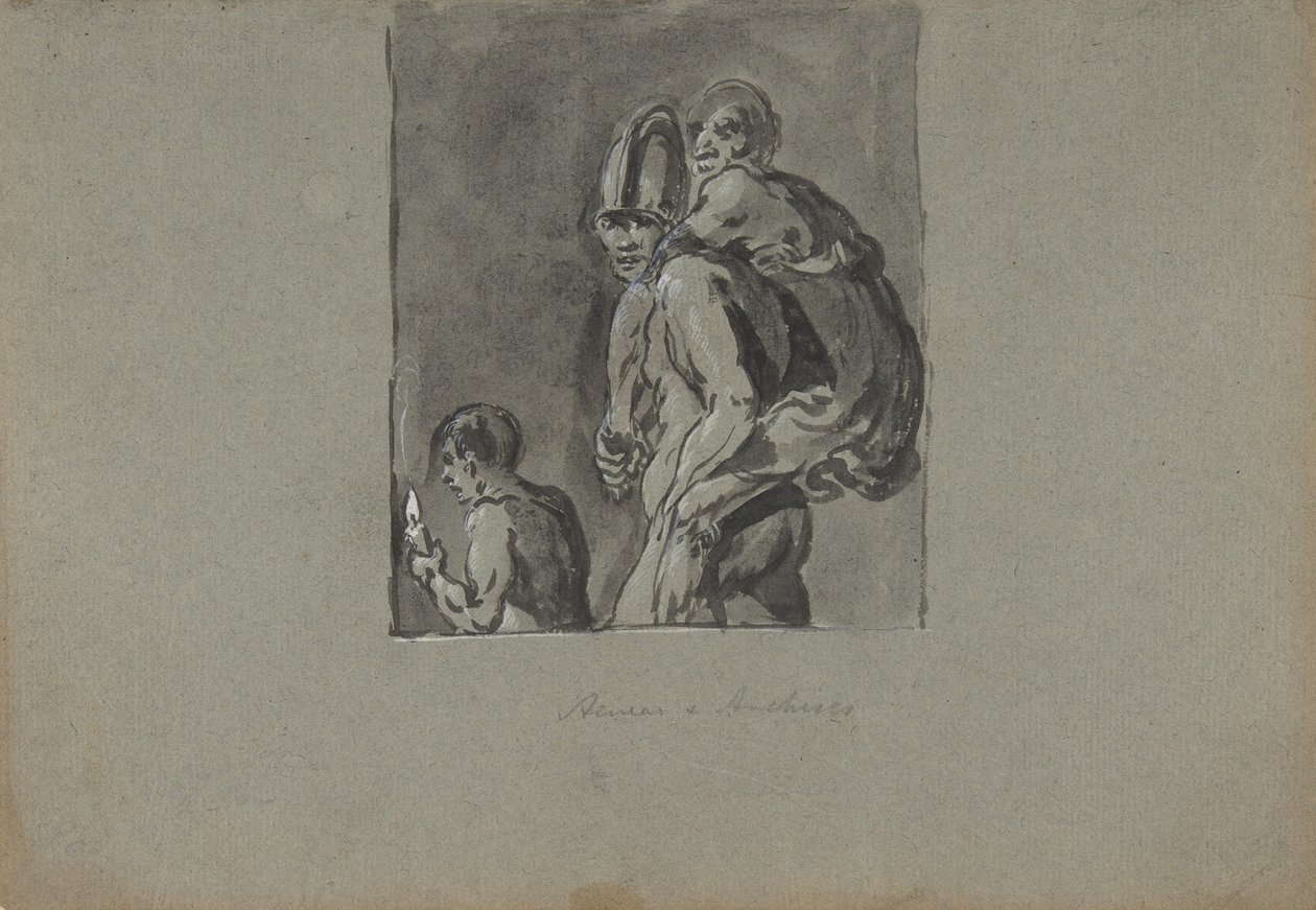 Aeneas und Anchises, 1611-74 von Leonard Bramer