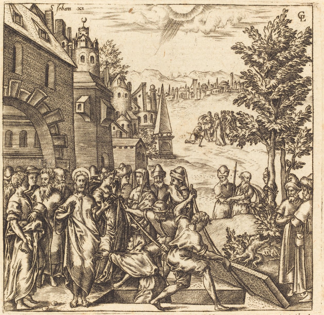 Die Auferweckung des Lazarus von Leonard Gaultier