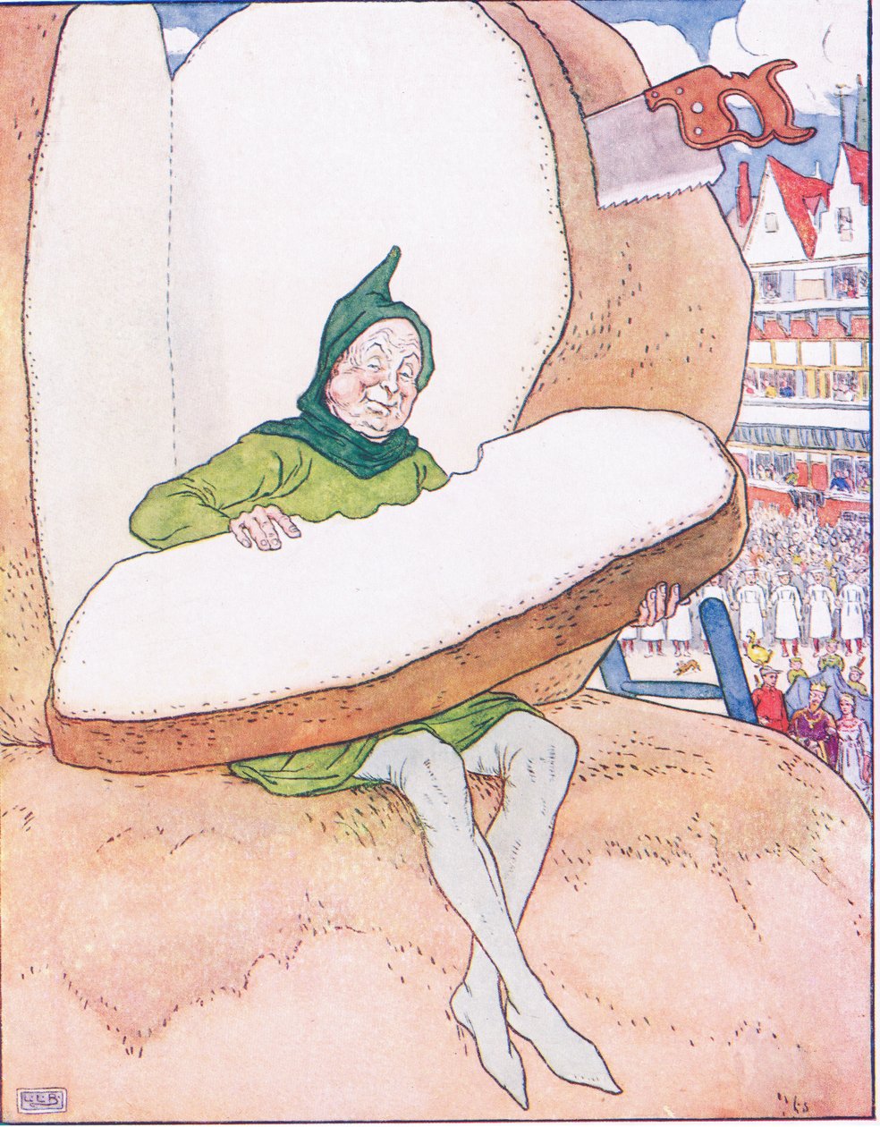Der immense Berg aus Brot von Leonard Leslie Brooke