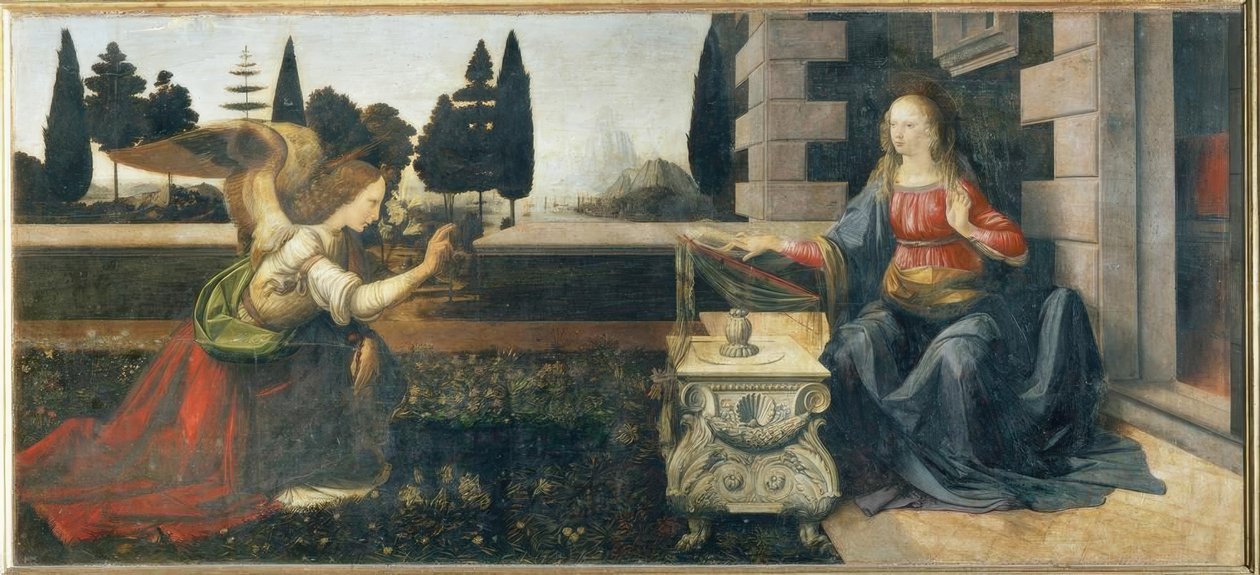 Die Verkündigung von Leonardo da Vinci