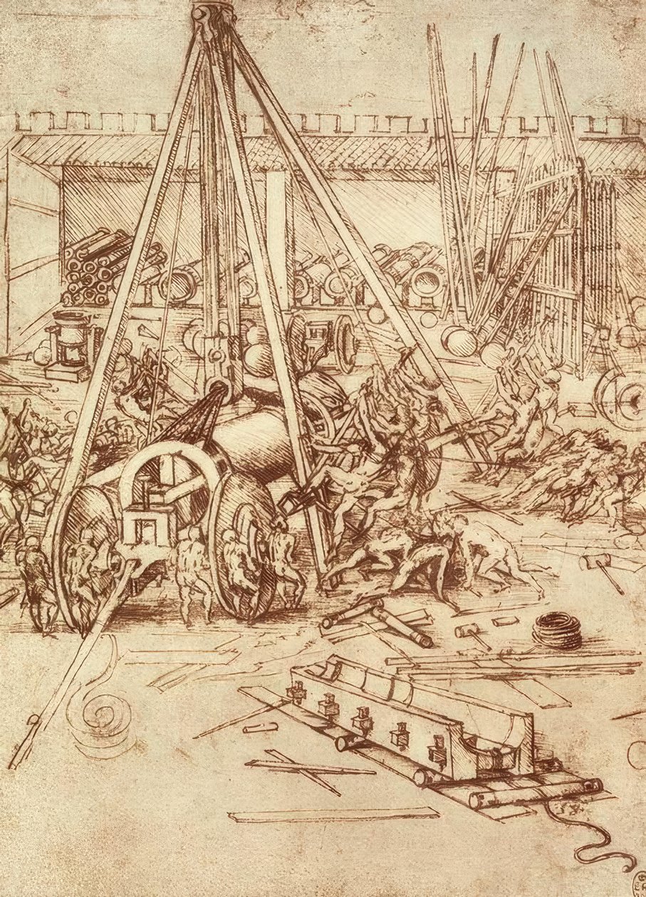 Geschützgießerei von Leonardo da Vinci