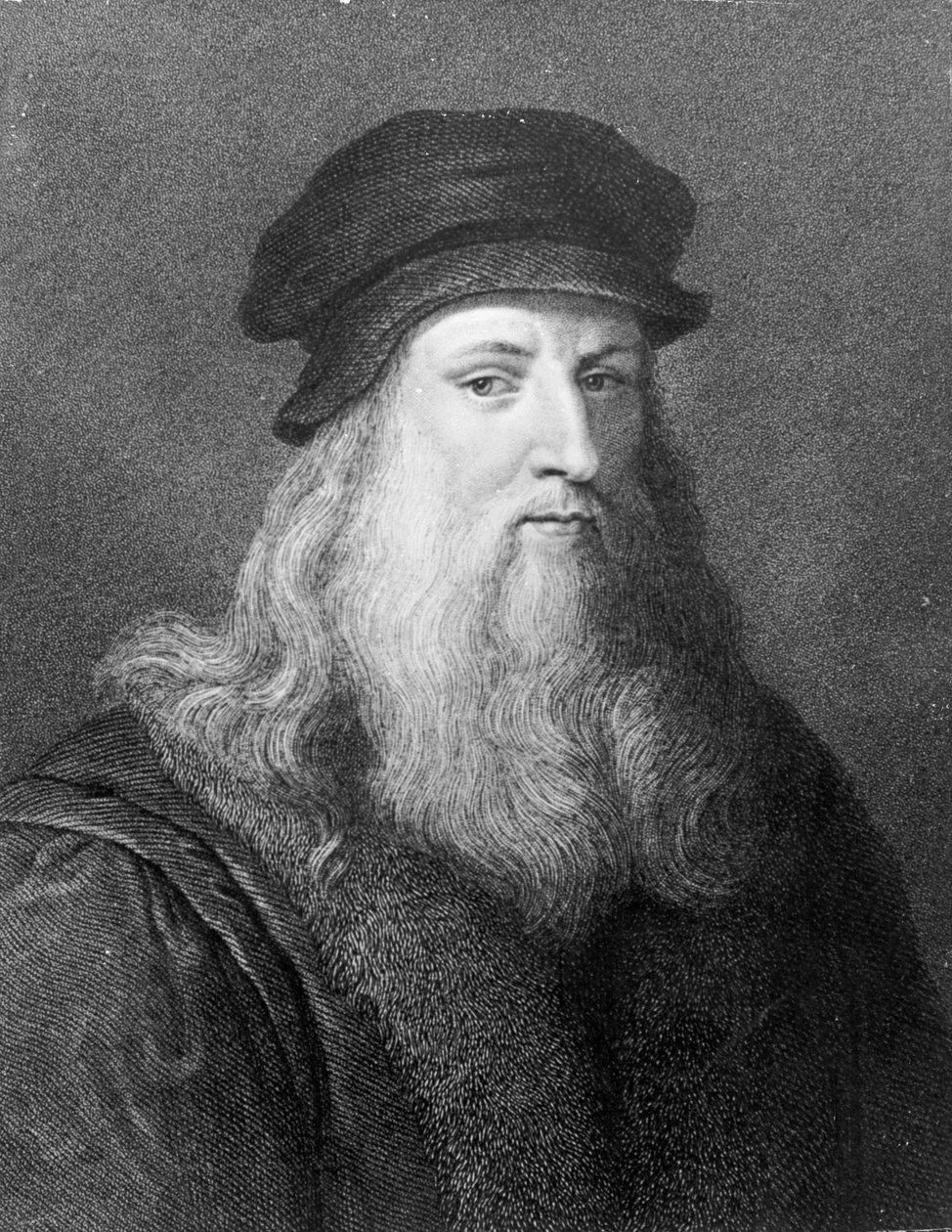 Leonardo da Vinci, graviert von Raphael Morghen, 1817 von Leonardo da Vinci