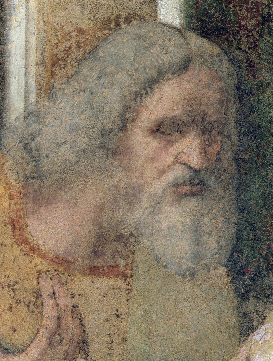 Das letzte Abendmahl, 1495-97 (nach der Restaurierung) (Detail) von Leonardo da Vinci
