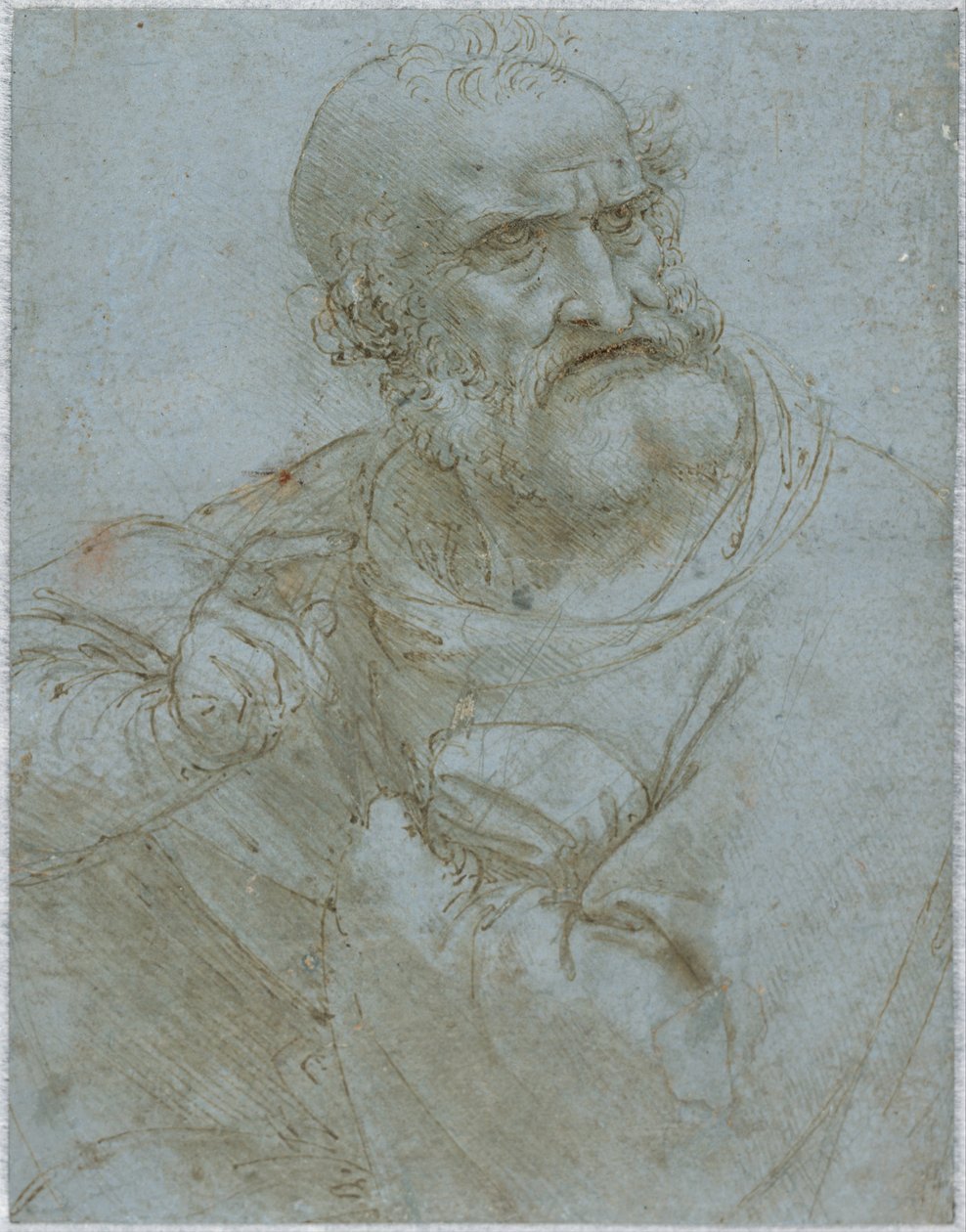 Halbfigur eines Apostels, 1493-1495 von Leonardo da Vinci