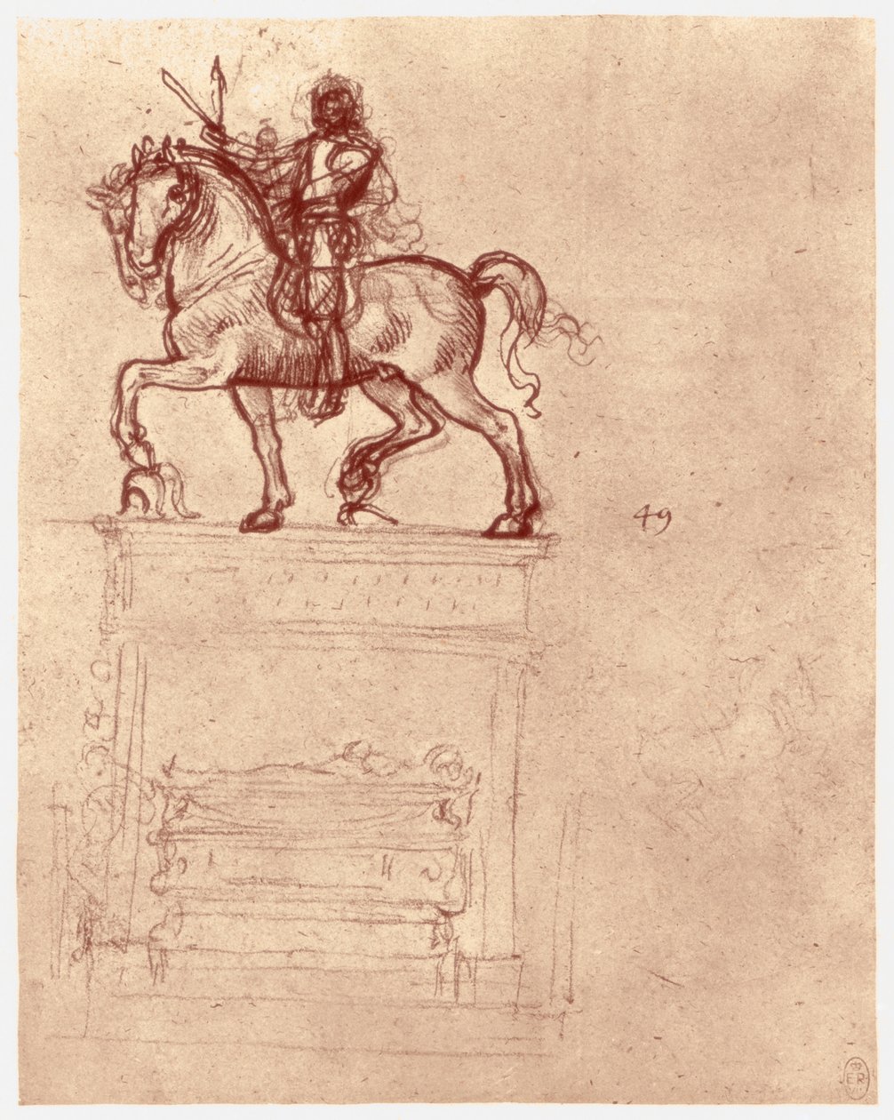 Trivulzio-Denkmal, ca. 1511 von Leonardo da Vinci