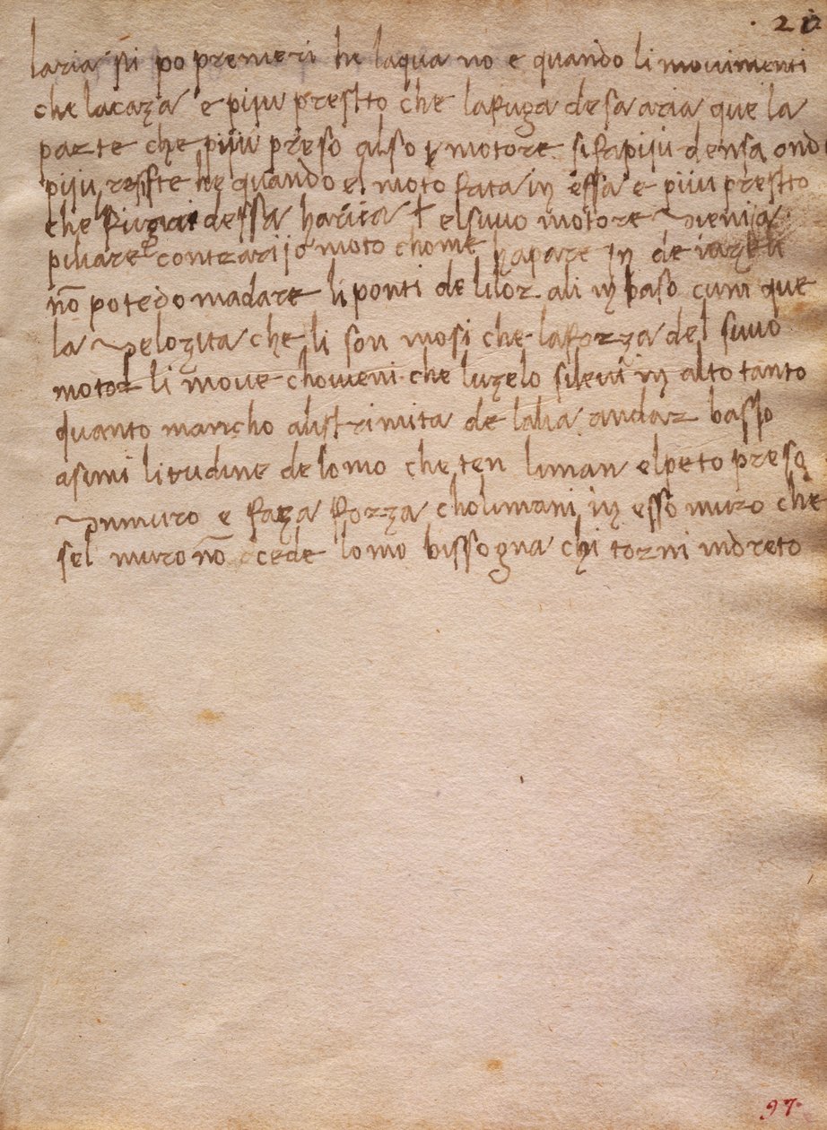 Unsignierter Auszug aus dem Codex Trivulzianus von Leonardo da Vinci