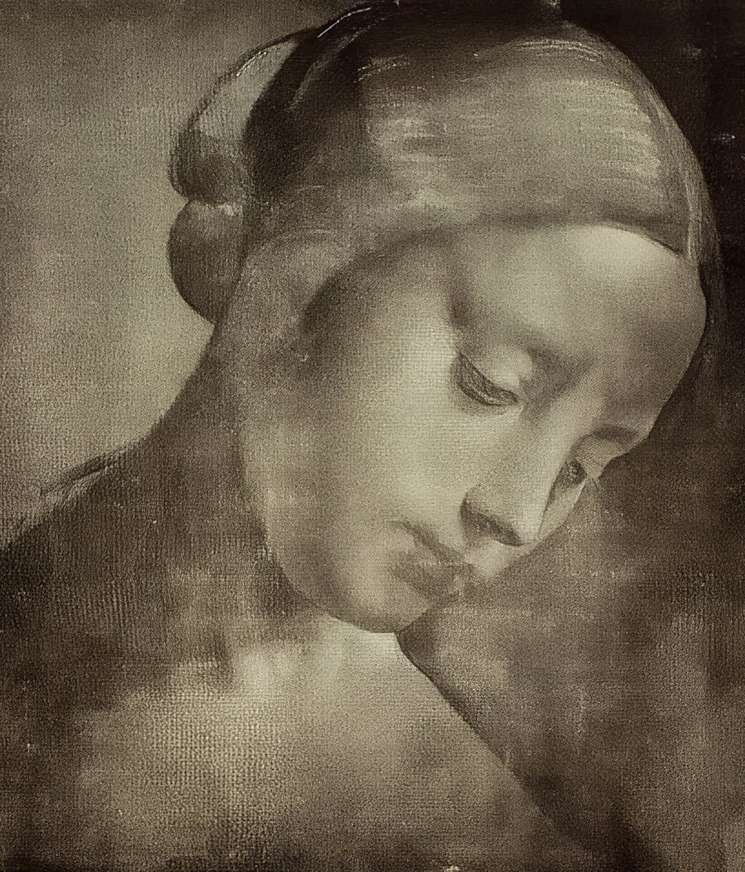 Weiblicher Kopf von Leonardo da Vinci