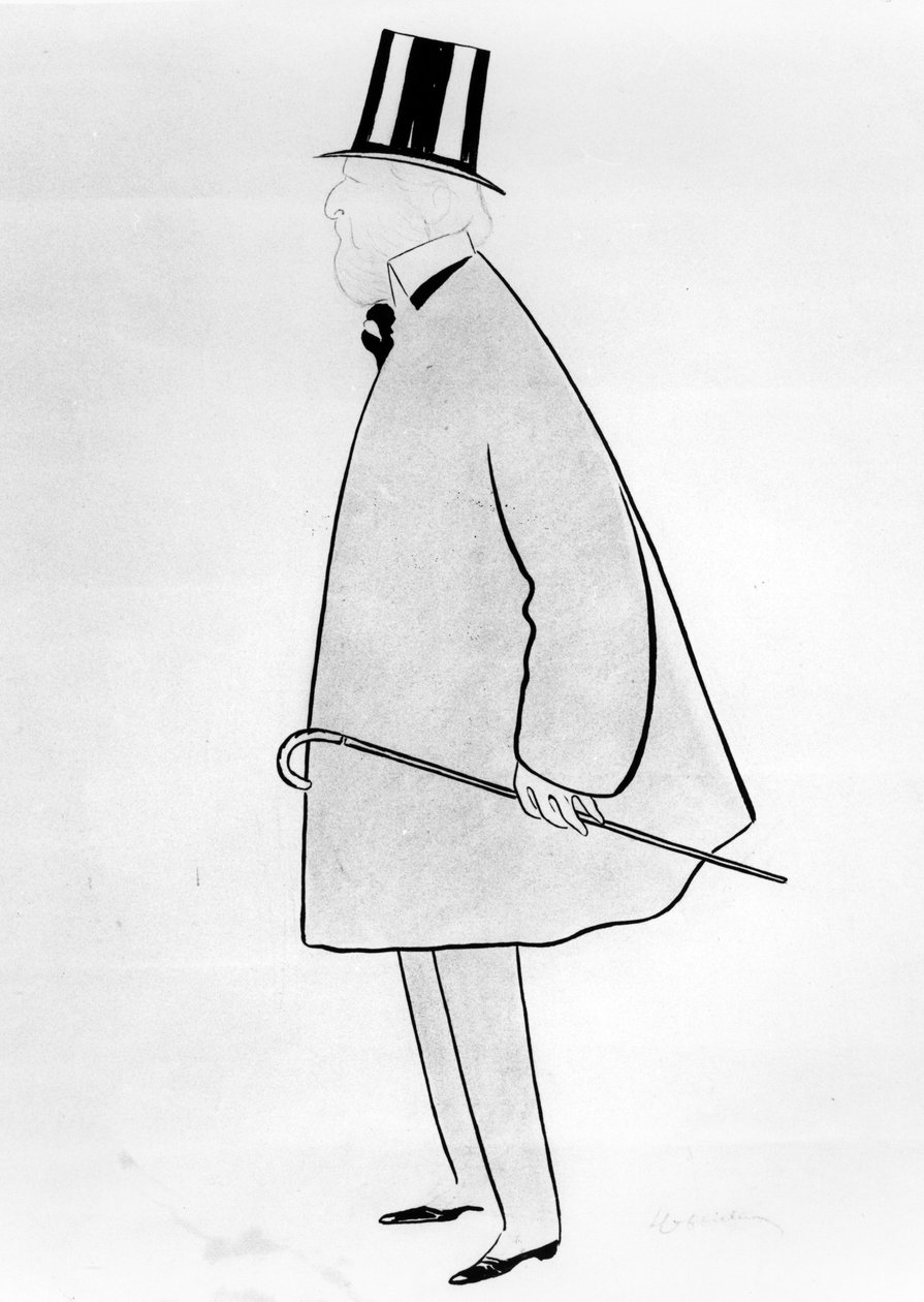 Karikatur von Jacques Doucet, ca. 1910-29 (Tinte auf Papier) von Leonetto Cappiello